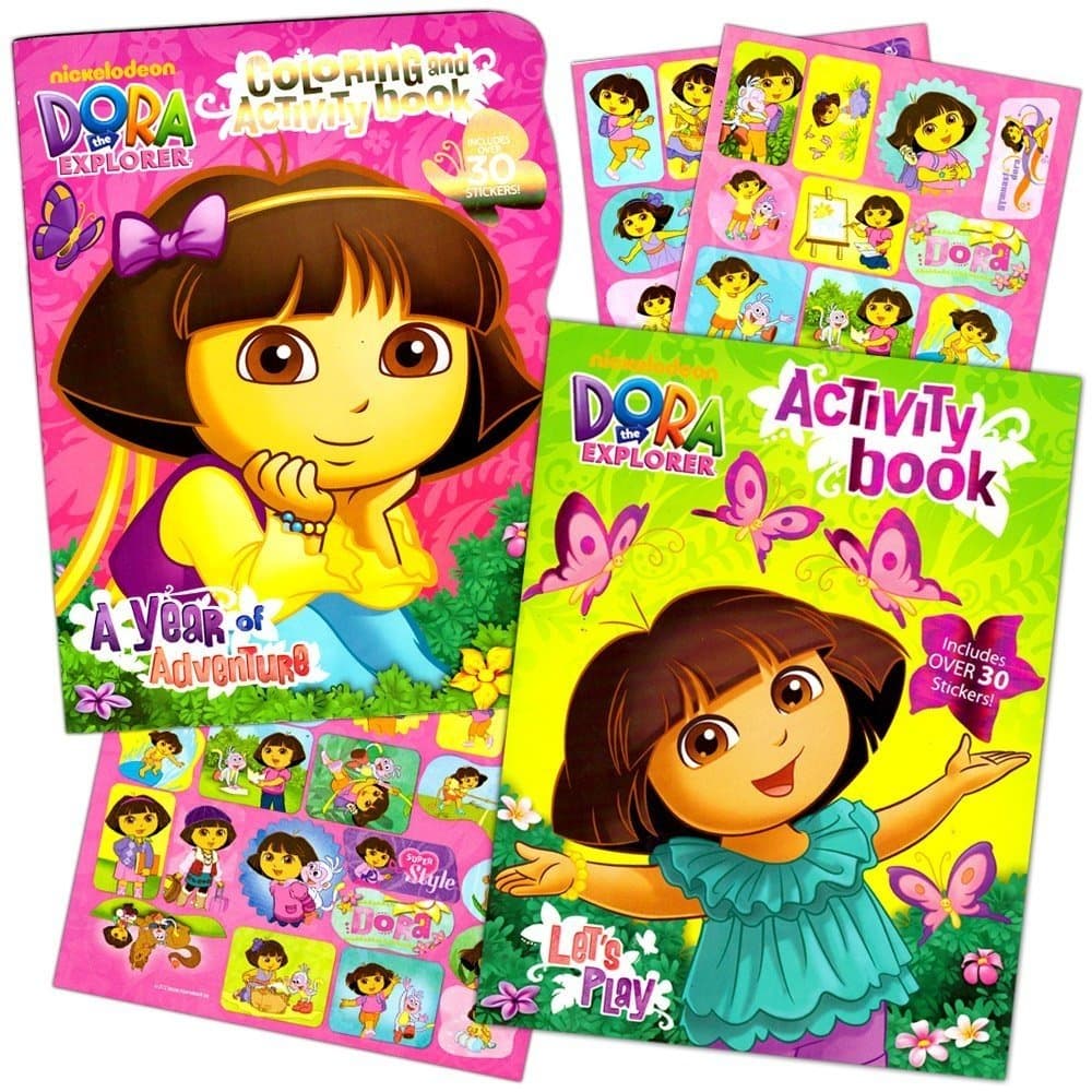 Dora the Explorer Coloring Book Set (2 Coloring Books)