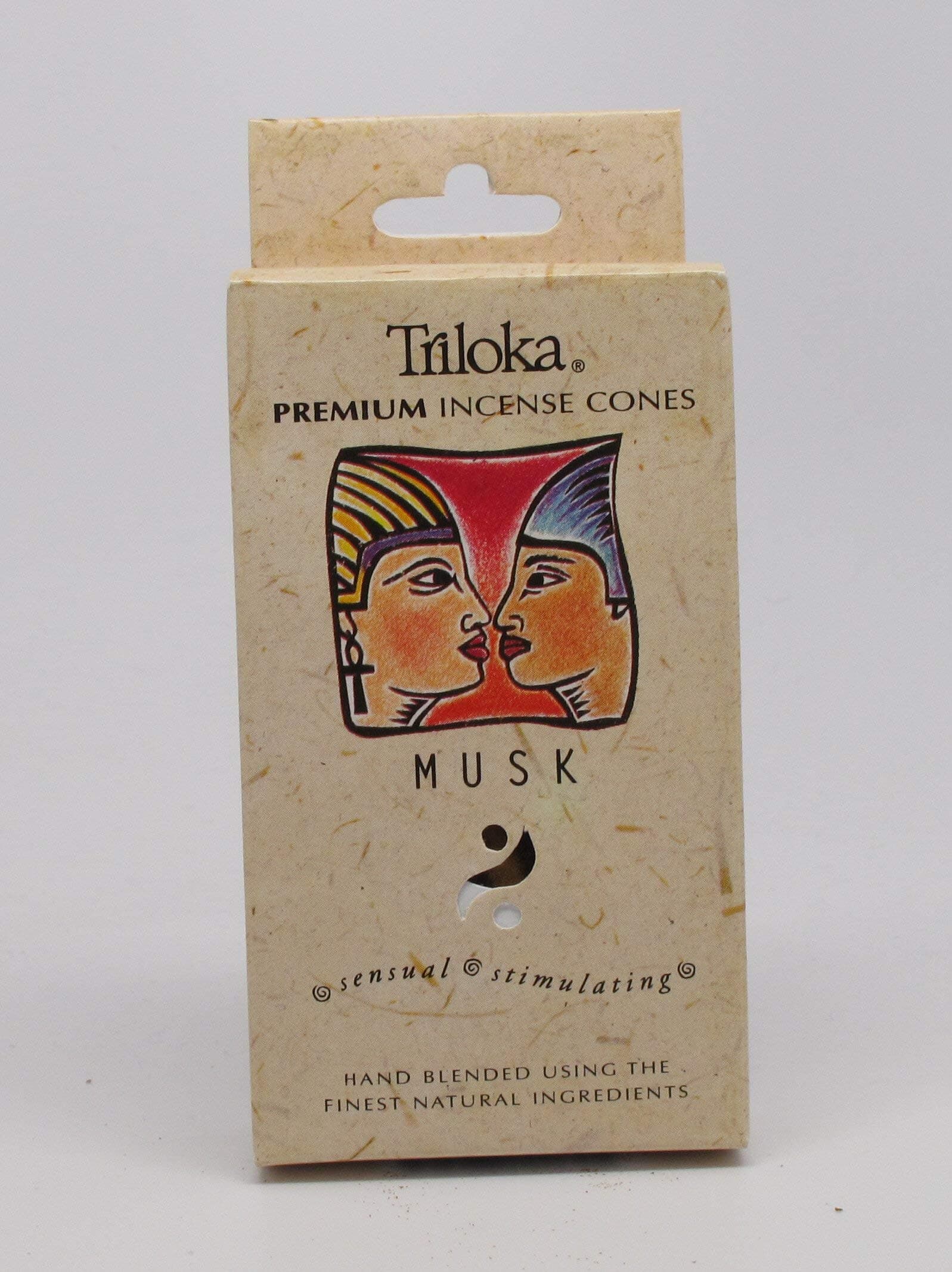 TRILOKA Incense Cones Musk, 14 CT