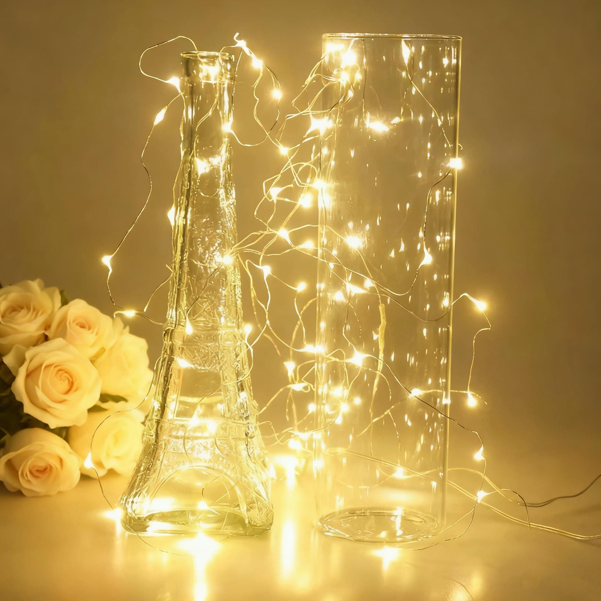 Timewanderer Warm White Led String Starry Fairy Light AA Battery Operated 3M/...