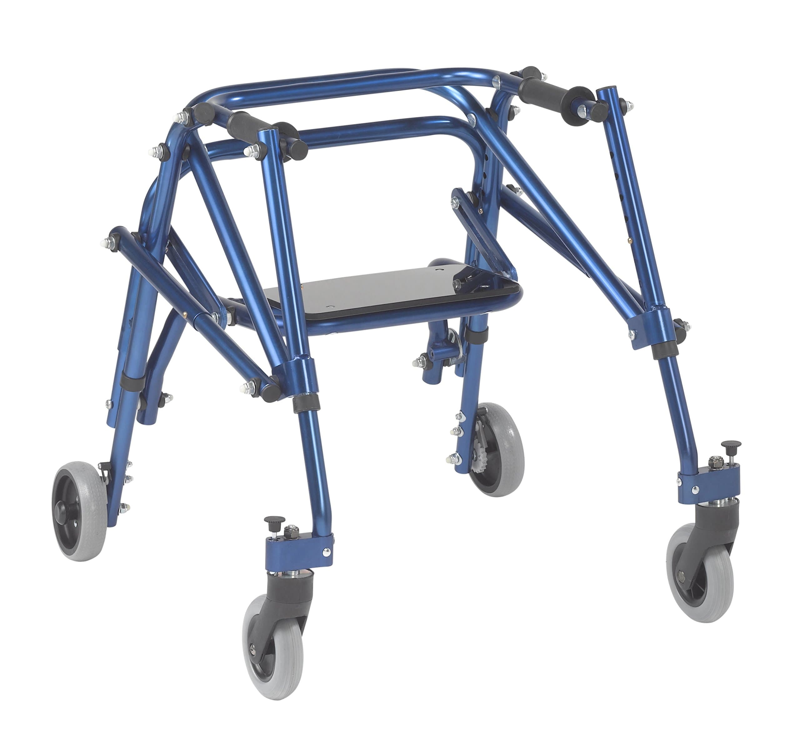 Nimbo 2G Mobility Aid Lightweight Posterior Walker with Seat, Small, Knight Blue