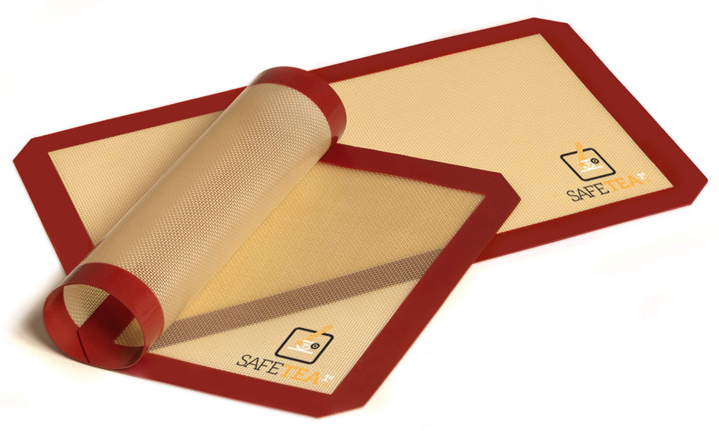The Grand Baking Mat, Premium High Quality Non Stick Silicone Baking Mat, Pure Food Grade Material, Size of Silicone Baking Mat Fits on Half Size Perfectly, Also Thicker and Heavier Than Most