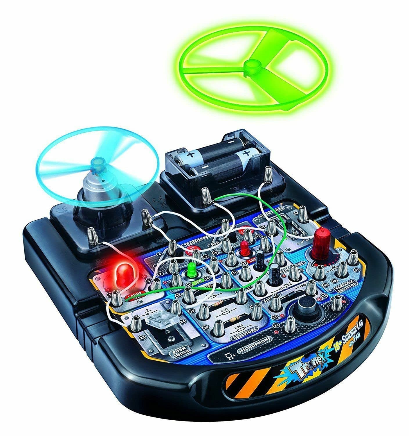 TOYGALAXY Kids Tronex 18+ Science W/Fan Circuit Lab Toy Activity Kit Build Your Own Electronic Circuit Board Doodler Using a Science Kit for Kids/Adults