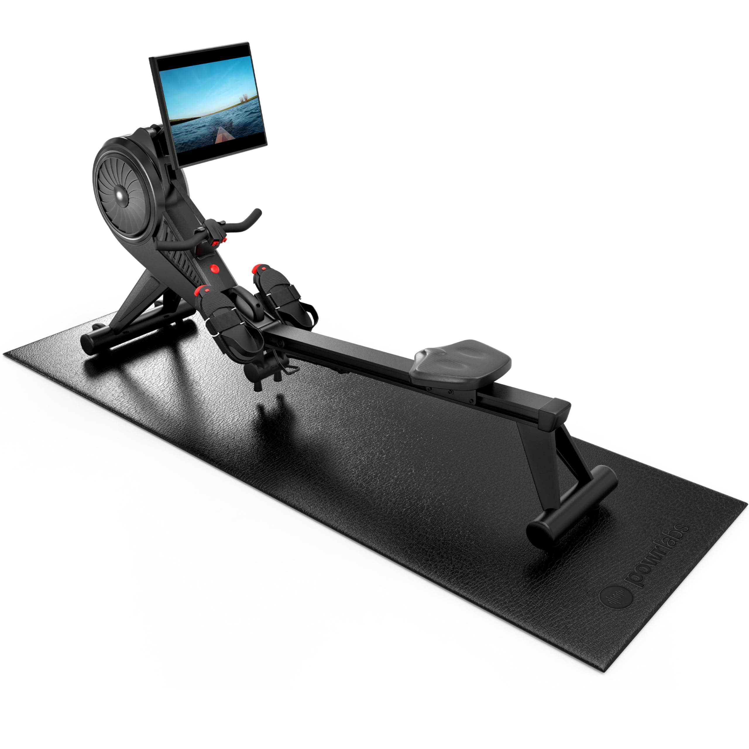 Rowing Machine Mat, Treadmill Mat for Carpet & Hardwood Floors - Rower Mat for Hydrow, Concept 2, Peloton Rower, Exercise Equipment, Gym Equipment