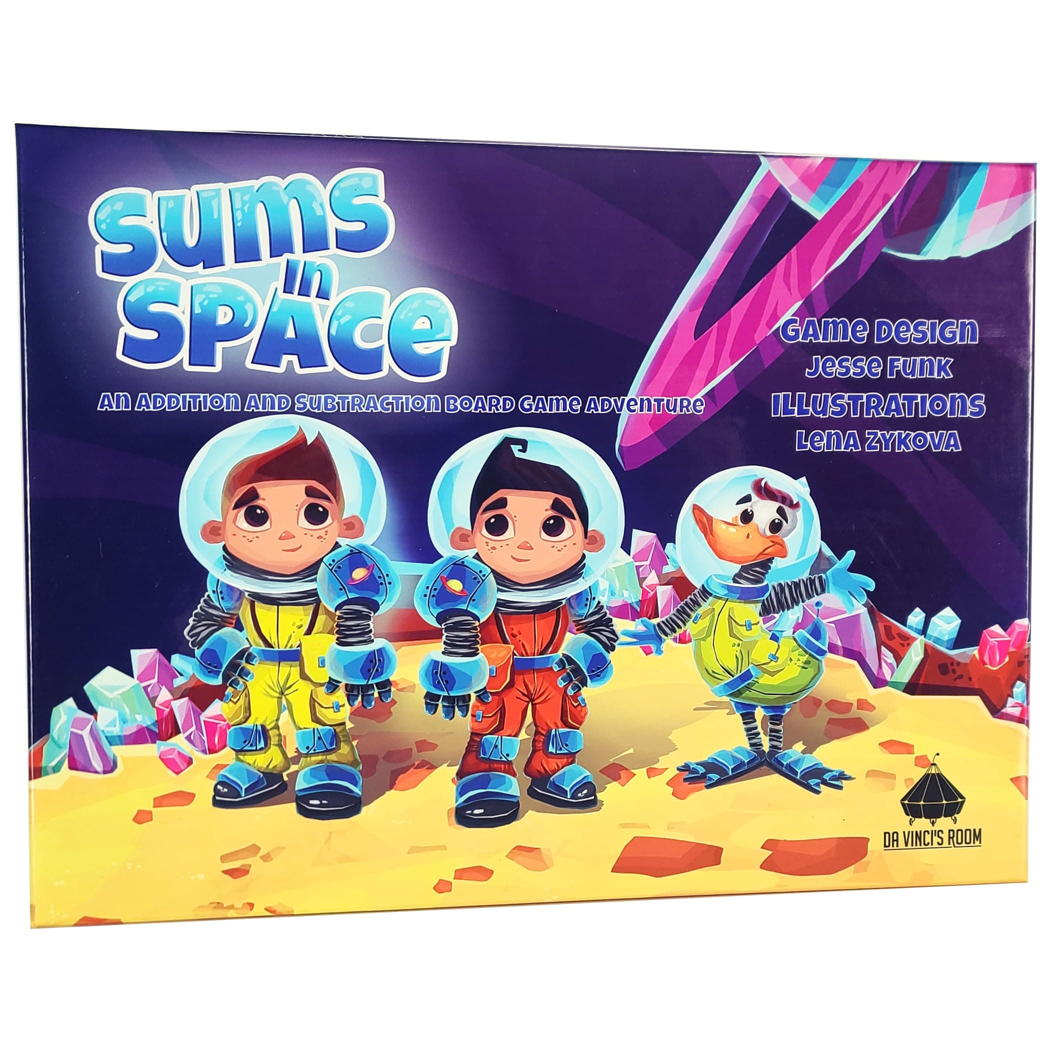 da Vinci's Room Sums in Space - An Addition & Subtraction Math Game for Kids