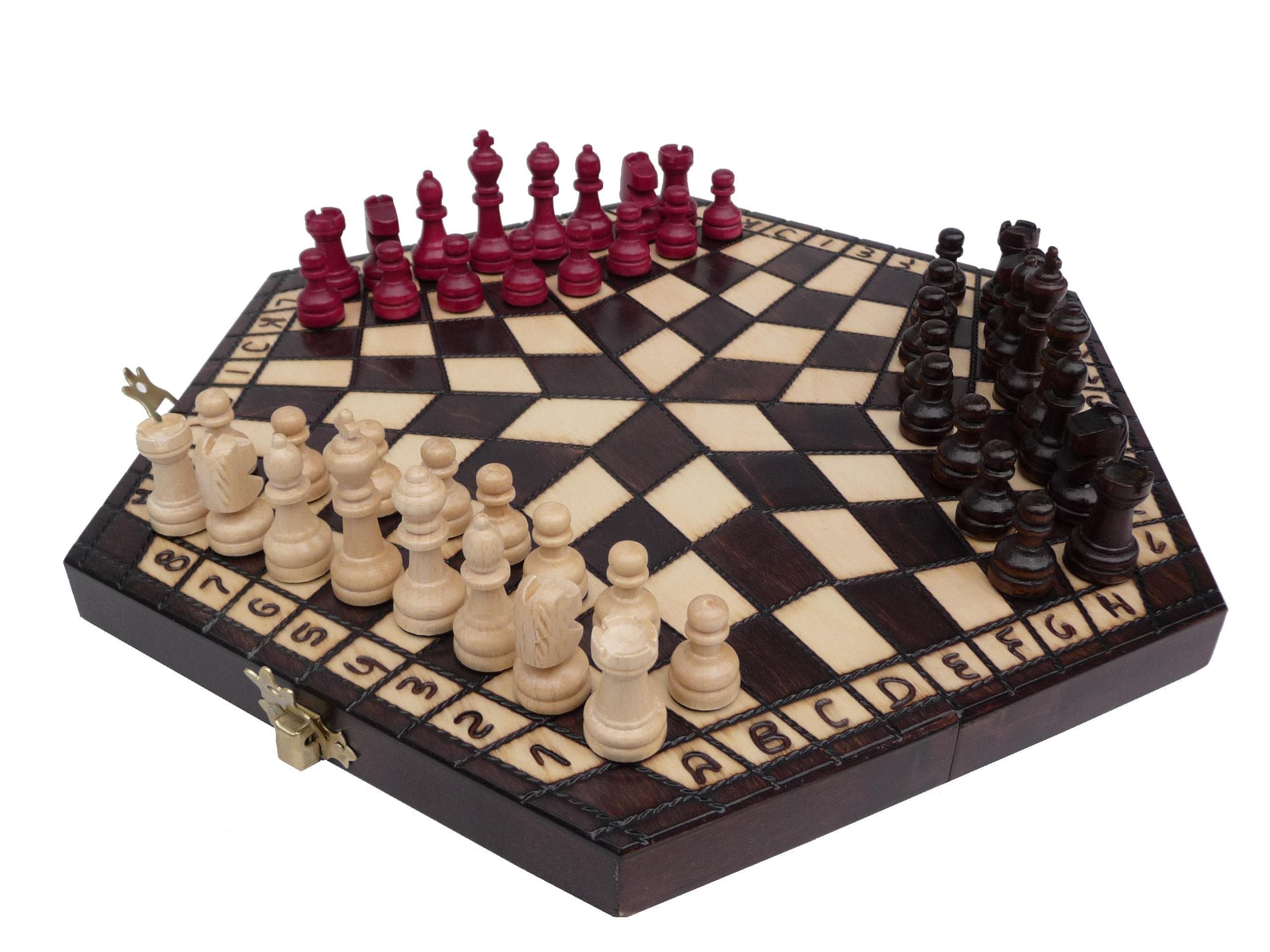 ChessEbook 3 PLAYER CHESS set 32 x 28 cm
