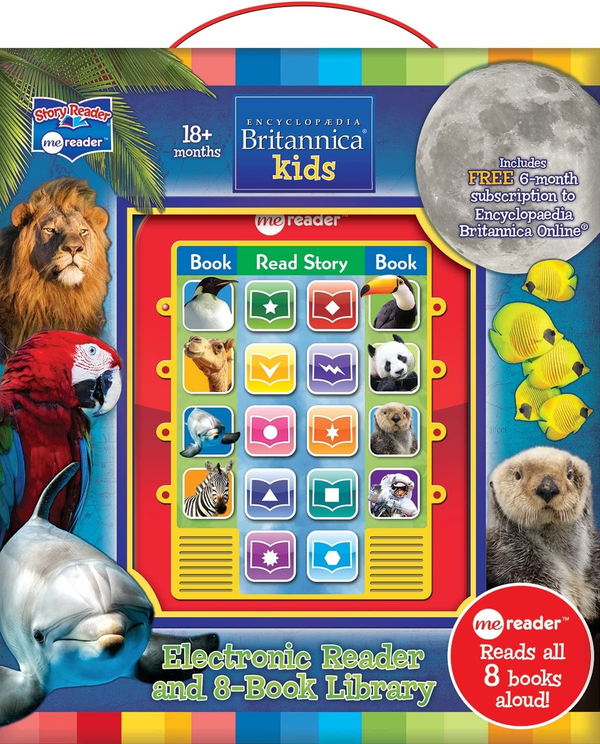 Encyclopedia Britannica Kids - Me Reader Electronic Reader and 8-Book Library