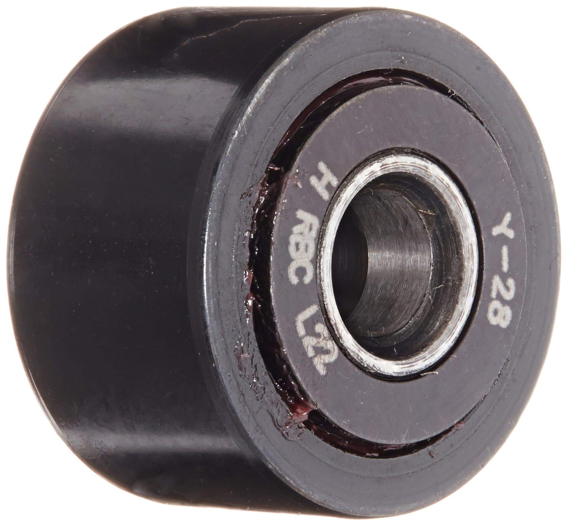 Y28 Track Runner Bearings, Yoke Type without Stud, Unsealed, 0.875" Outside Diameter, 0.2500" Inner Diameter