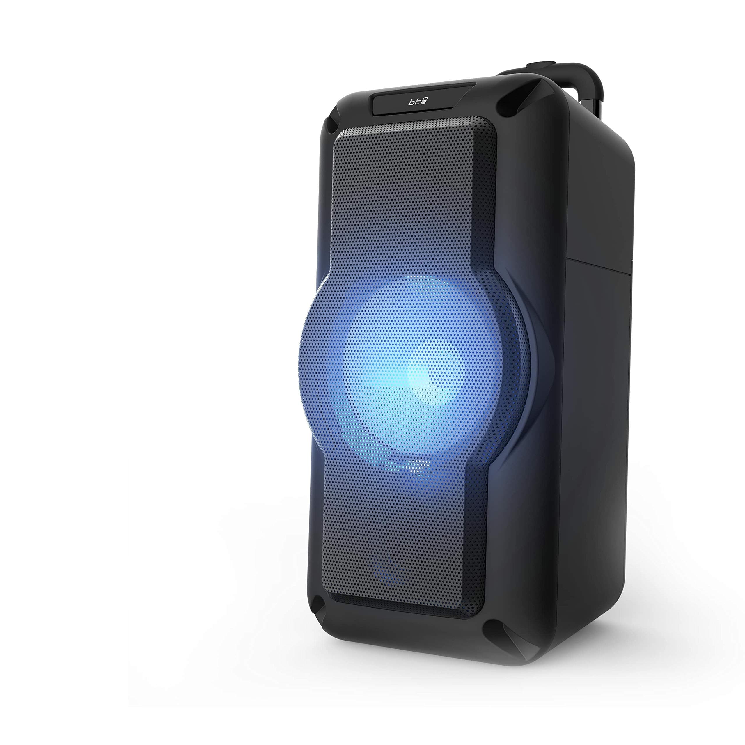 Philips Audio TAX4105 Portable Bluetooth Party Speaker With Karaoke Features, Guitar Input and Dual Mic Input (Black)