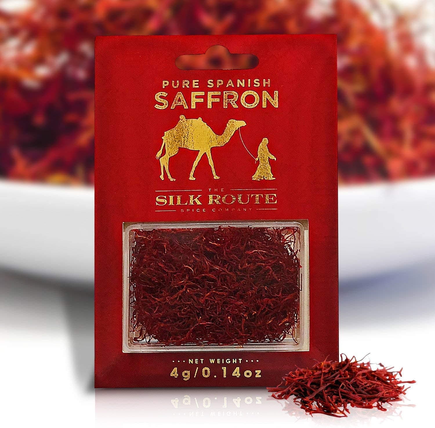 Silk Route Spice Company Saffron (4g) Grade A Spanish Saffron Threads