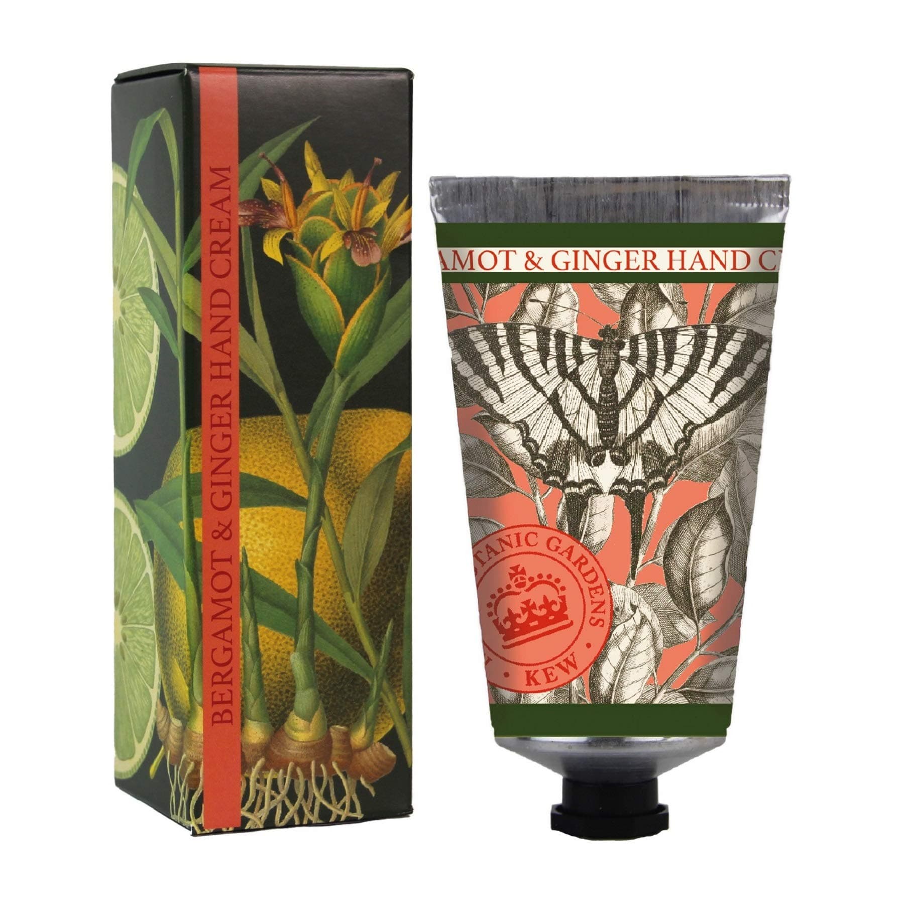 Royal Botanical Gardens, Kew Bergamot & Ginger Hand Cream, 75mls