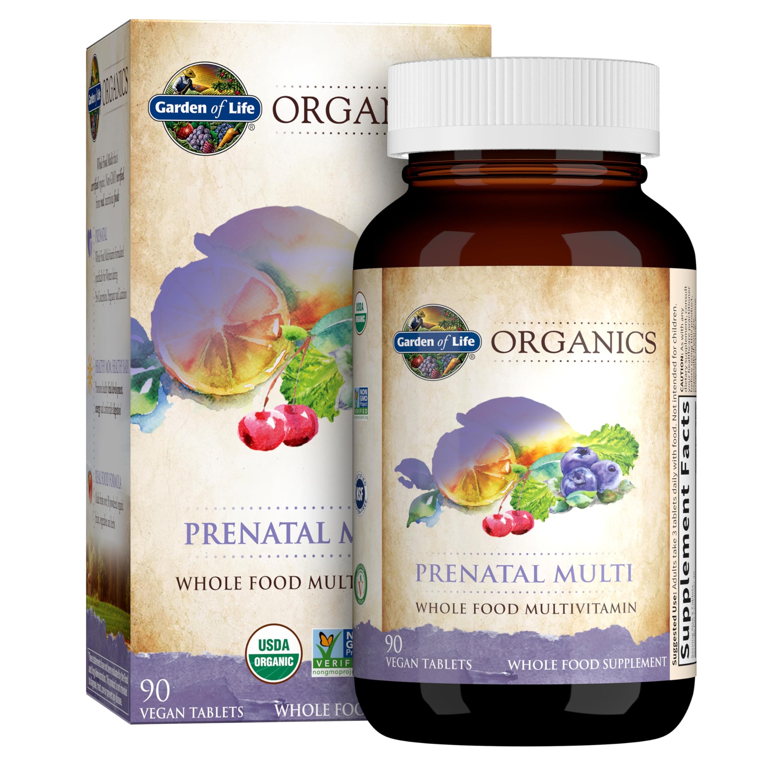 Garden of Life Kind Organics Prenatal Multi, 90 Tabs