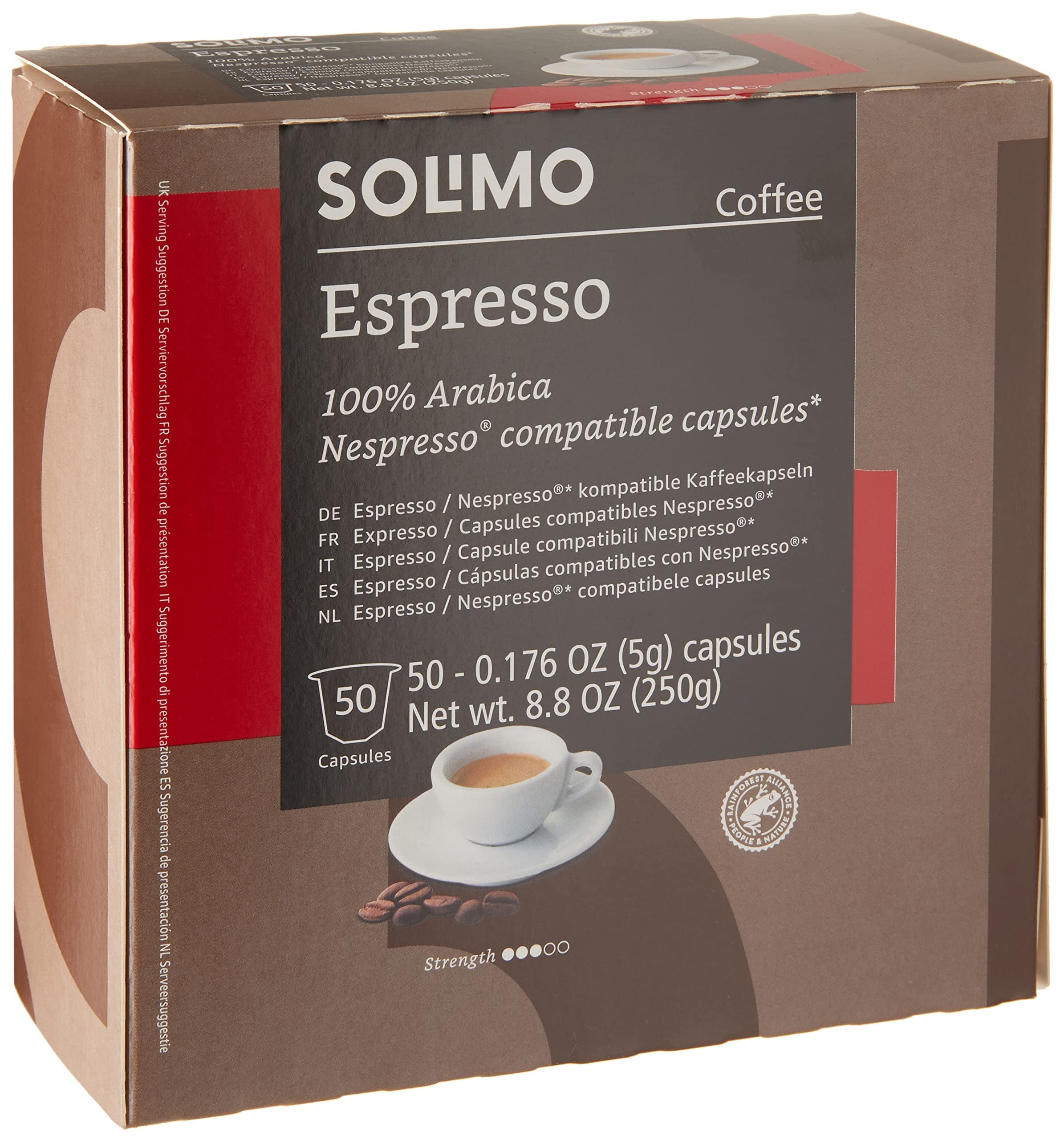 Espresso Capsules, Medium Roast, Compatible with Original Brewers, Pack of 1x50 Capsule (50 count)