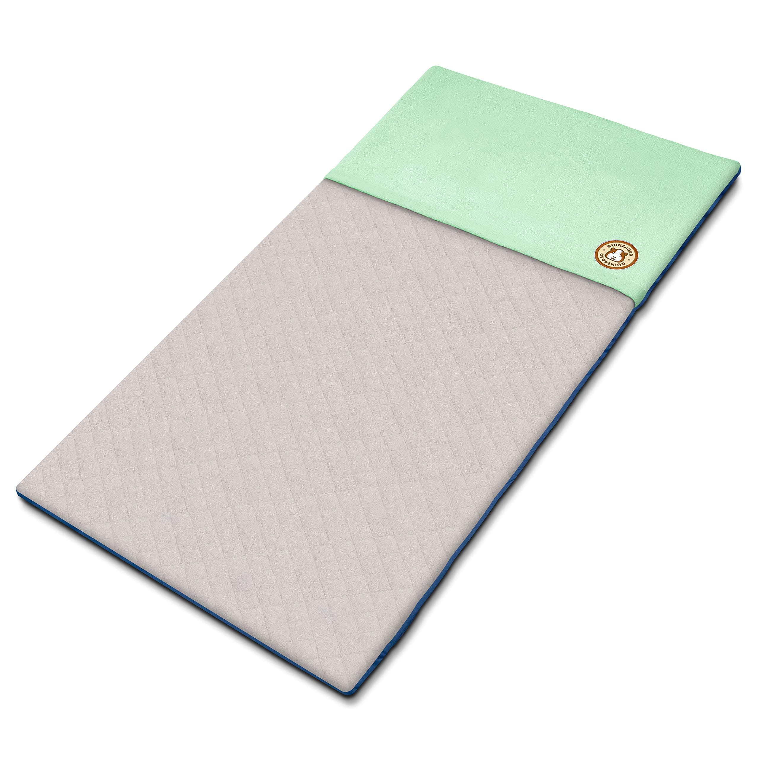 Liner | Guinea Pig Fleece Cage Liners | Guinea Pig Bedding | Burrowing Pocket Sleeve | Extra Absorbent | Waterproof Bottom (Midwest, Sea Green)