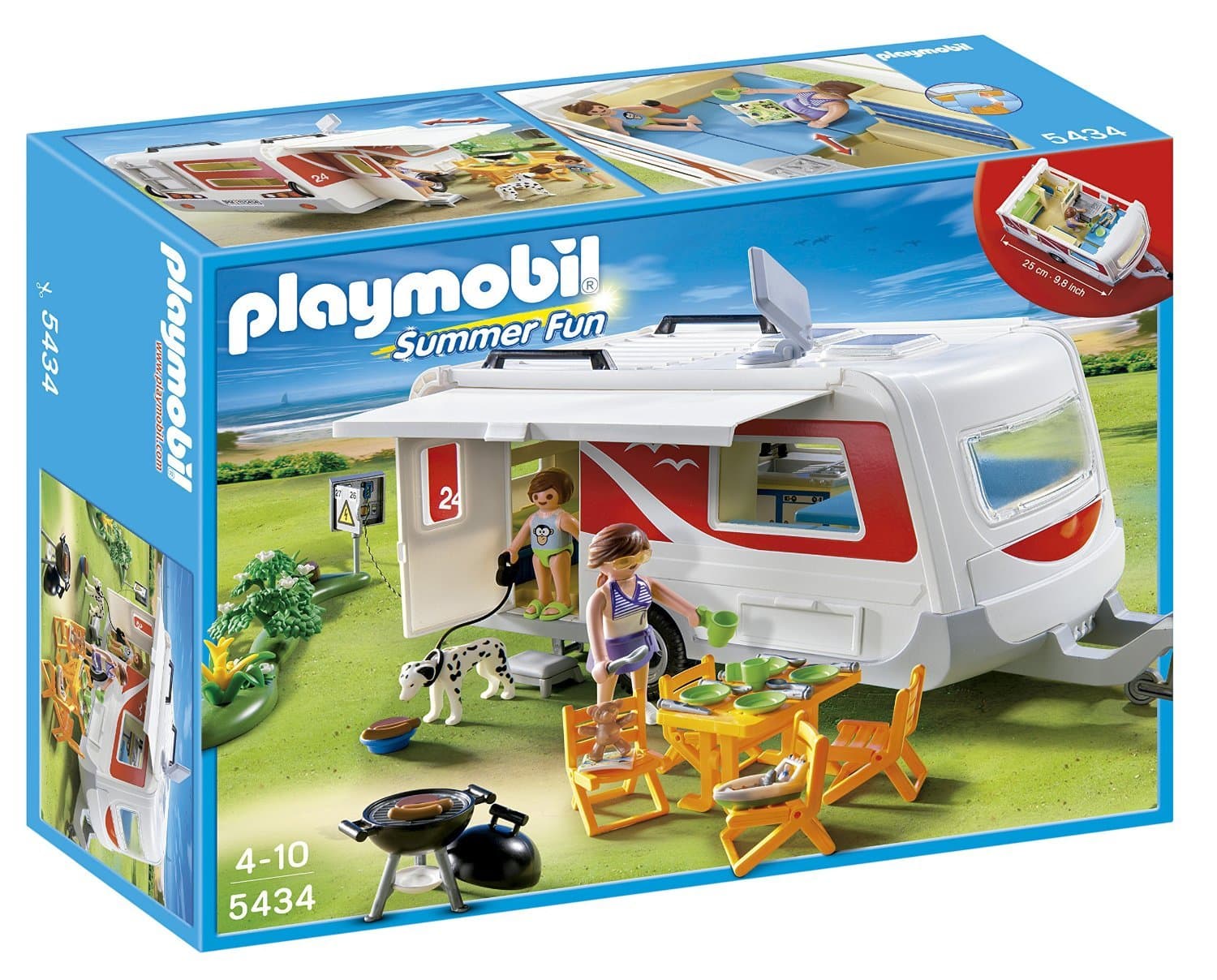 Playmobil 5434 Family Caravan, Fun Imaginative Role-Play, PlaySets Suitable for Children Ages 4+