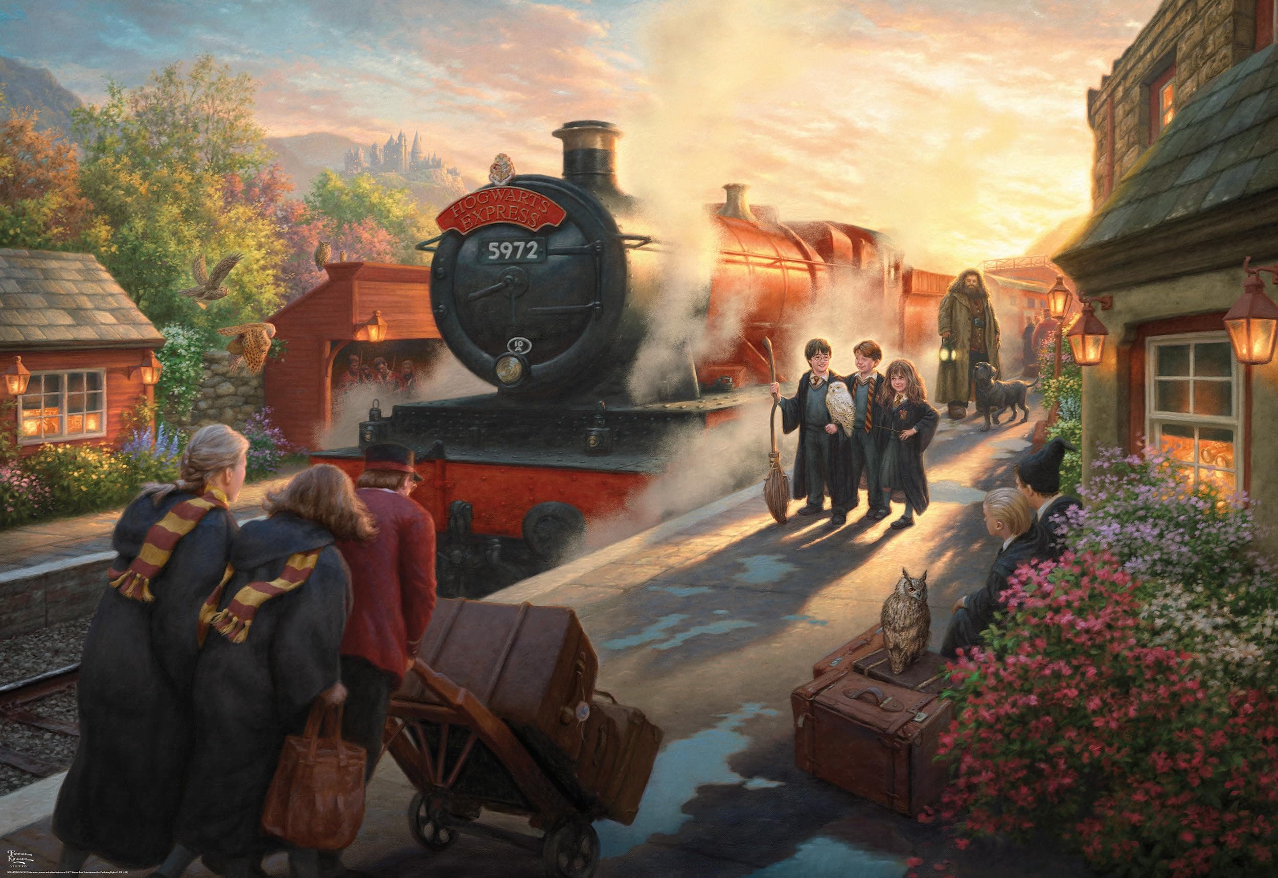 Silver Select -Harry Potter - Thomas Kinkade - 2000 Piece Jigsaw Puzzle for Adults Challenging Puzzle Perfect for Game Nights