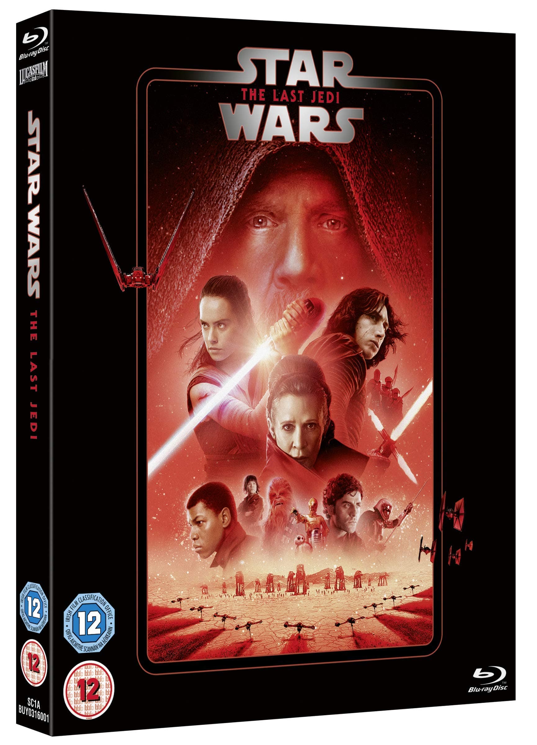 Star Wars Episode VIII: The Last Jedi [Blu-ray] [2020] [Region Free]