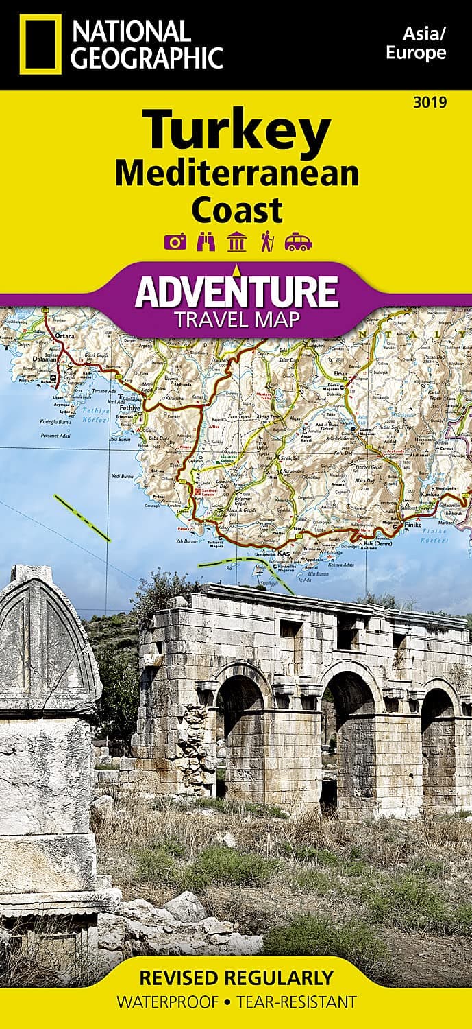 National Geographic Adventure Map Turkey Mediterranean Coast Map – Folded Map, January 1, 2012