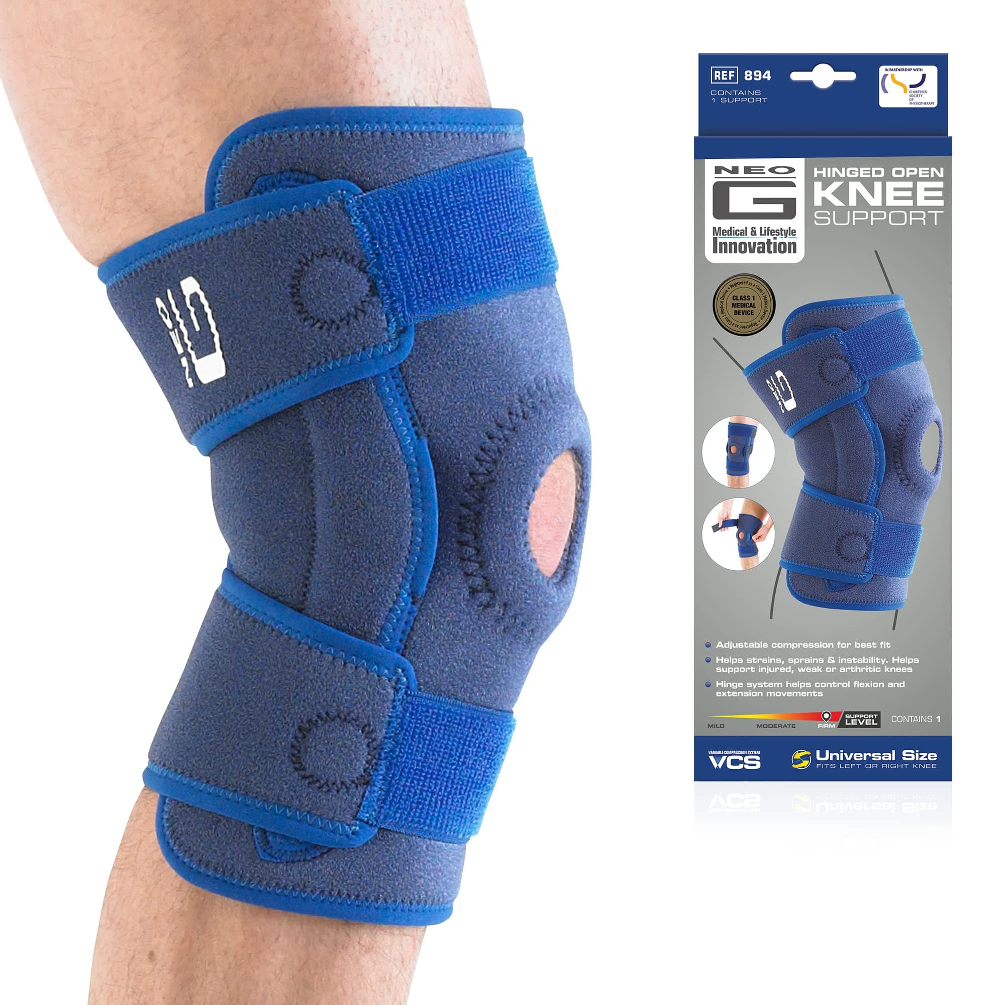 Hinged Knee Brace - Knee Support for Joint Pain, Patellar Tracking, Meniscus Tear, Ligament Injury, ACL Knee Brace – Hinged Knee Support – Adjustable Compression