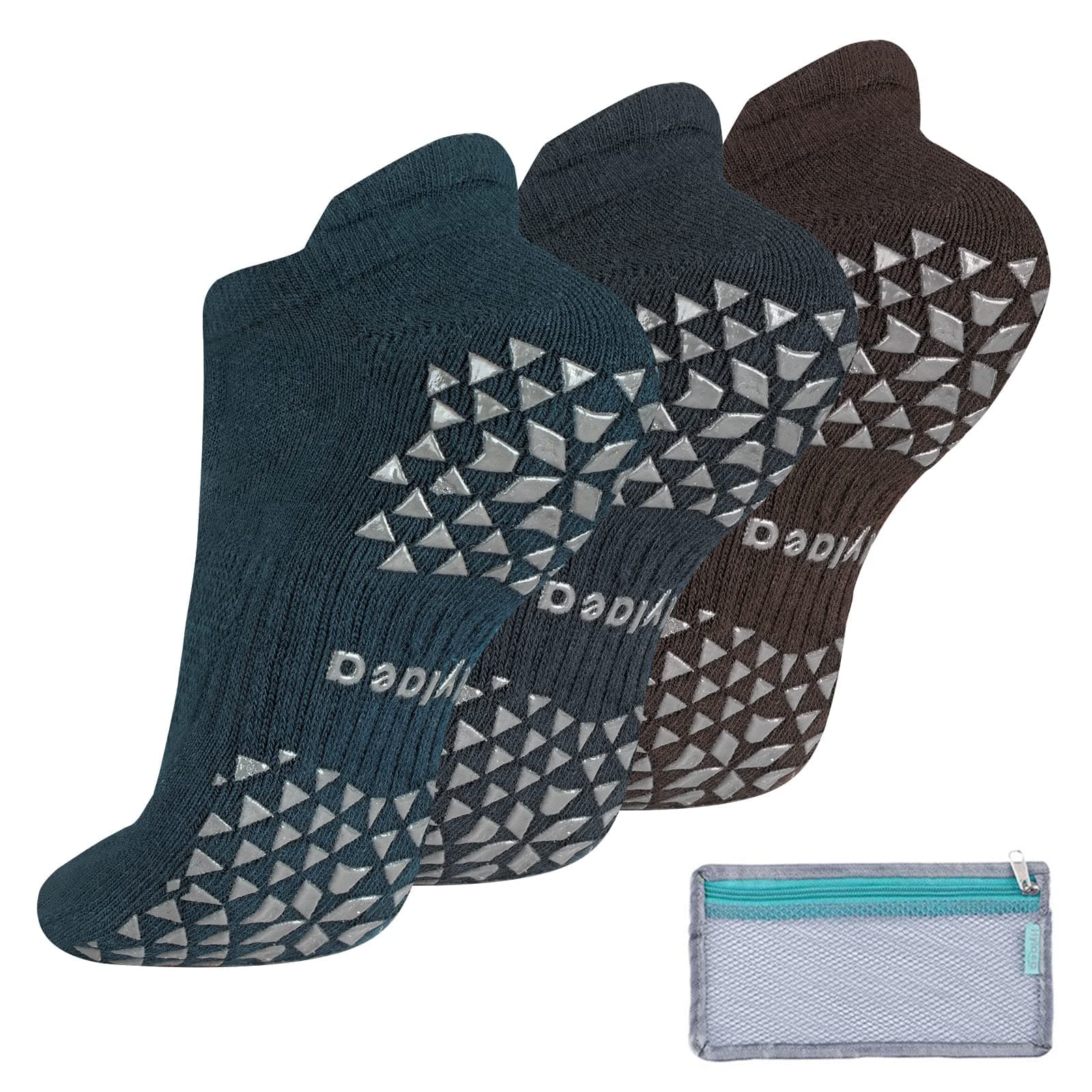 Hylaea Unisex Hysc Ankle cushioned yoga pilates non slip socks