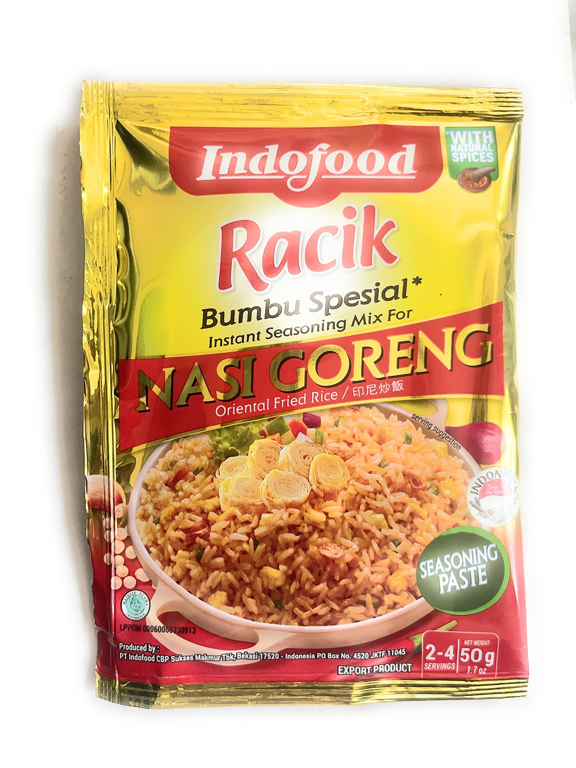 Indofood Nasi Goreng - Oriental Fried Rice, 45g - Pack of 6