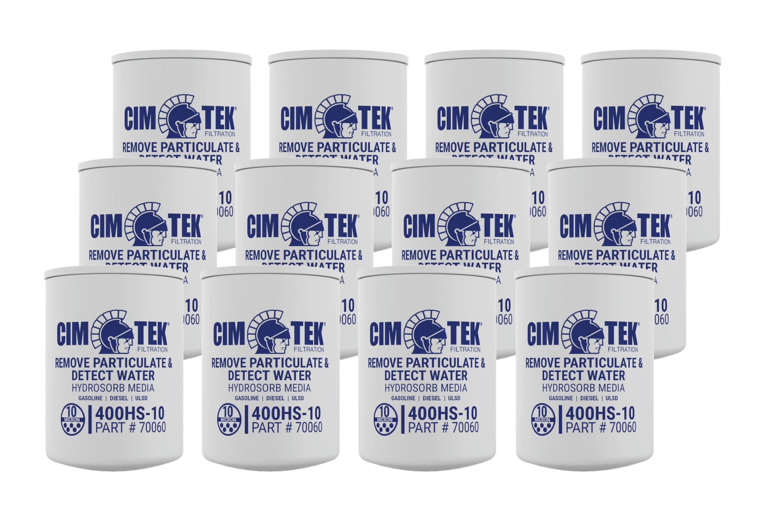 Cim-Tek 70060-12 400HS-10 Spin-On Filter for Water Detection 12-Pack