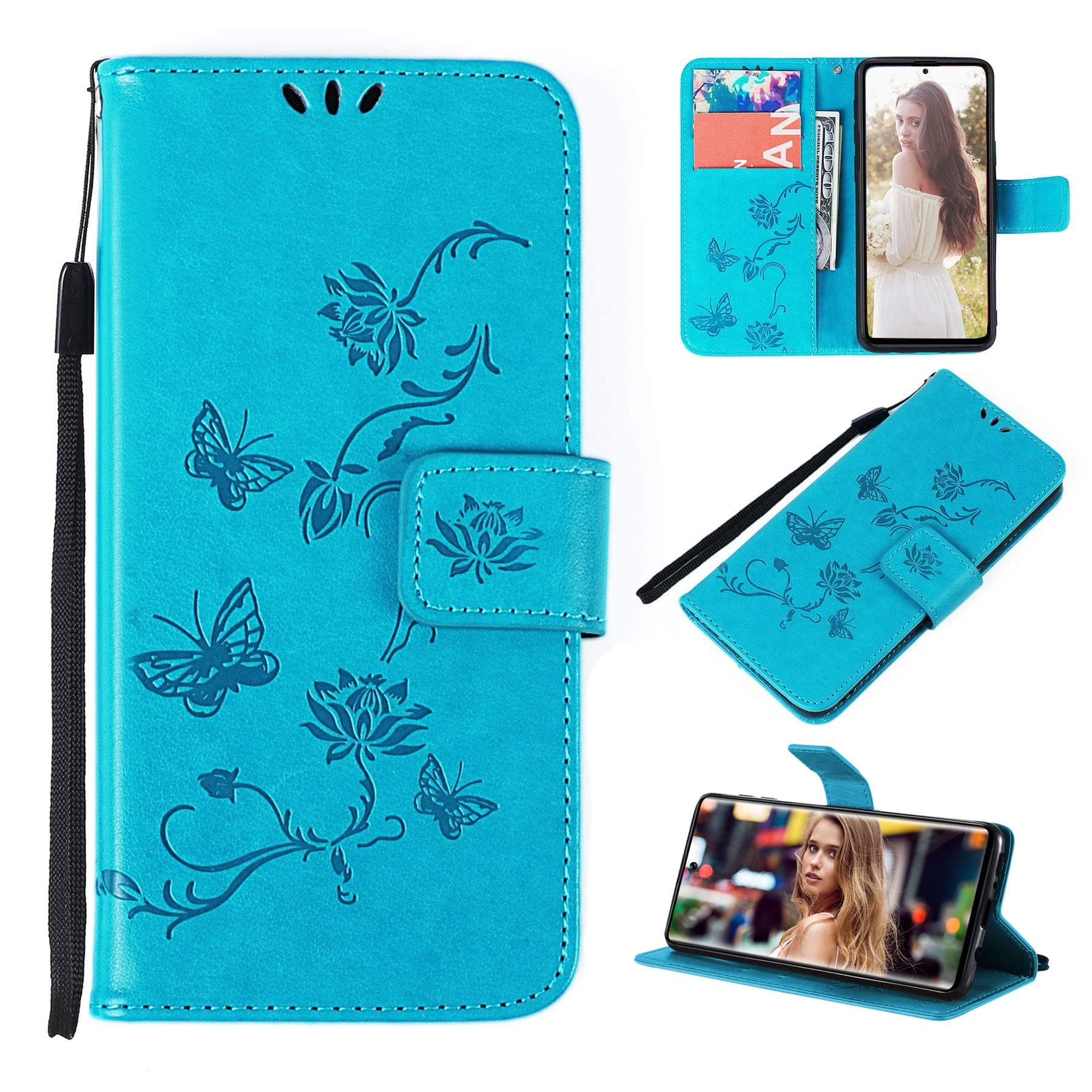 for Samsung A13 Case, for Samsung Galaxy A13 Case Women Men Card Slots Magnetic Closure Kickstand Full Protection Premium Leather Flip Wallet Phone 4G/5G Case Cover