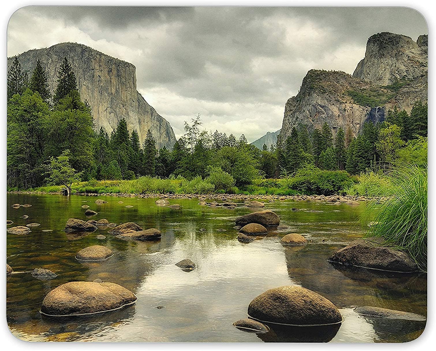 7.1 x 8.7 Inch Mouse Pad, Yosemite National Park Mouse Mat Pad - Sierra Nevada USA Fun Gift Computer