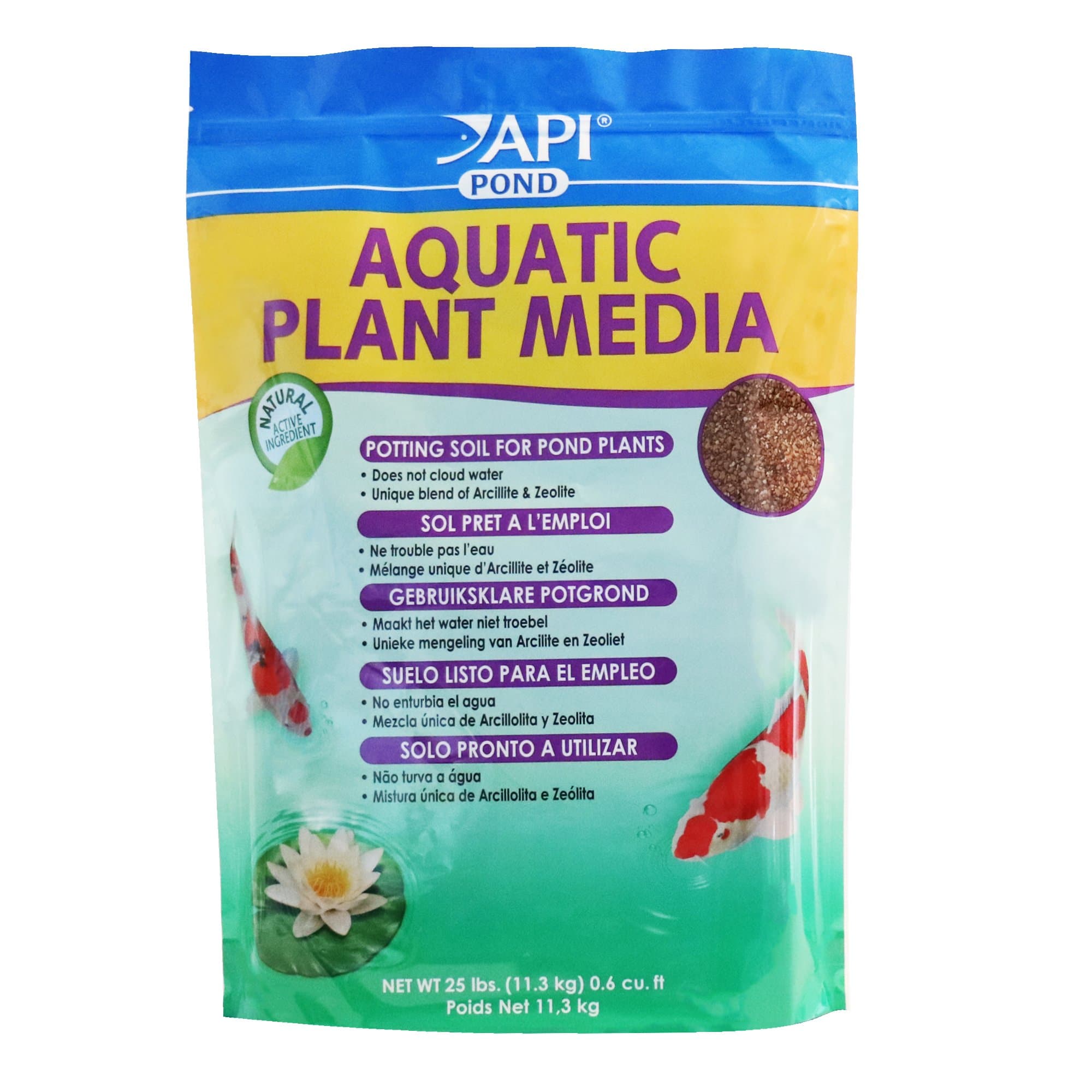 API POND AQUATIC PLANT MEDIA Potting Soil For Pond Plants 25-Pound Bag