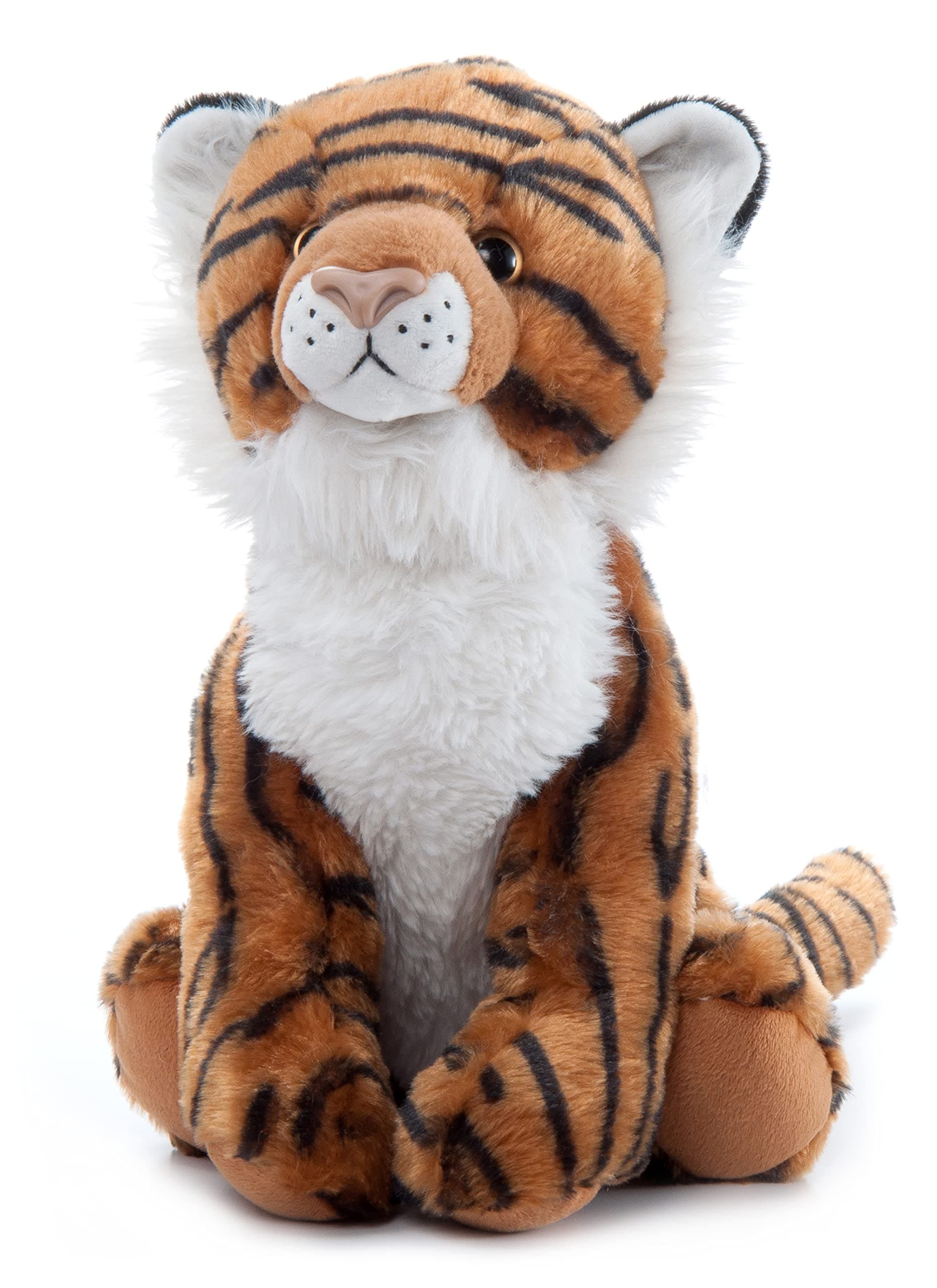 Tiger Stuffed Animal Plushie, Gifts for Kids, Wild Onez Zoo Animals, Tiger Plush Toy 12 inches