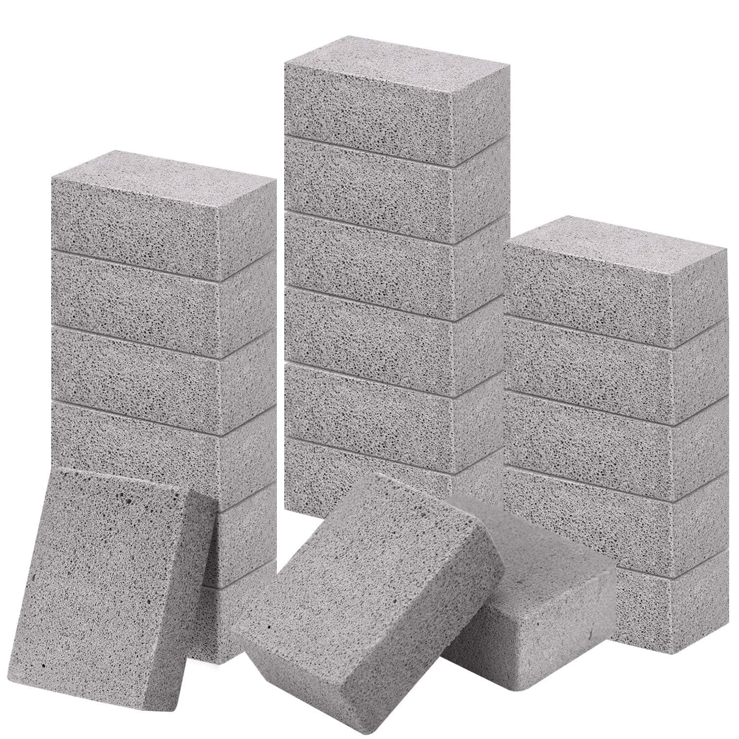 20 Pack Grill Stone Cleaning Block Ecological Pumice Stones Grill Cleaning Brick De-Scaling BBQ Blocks for Cleaning Barbecue Grills…