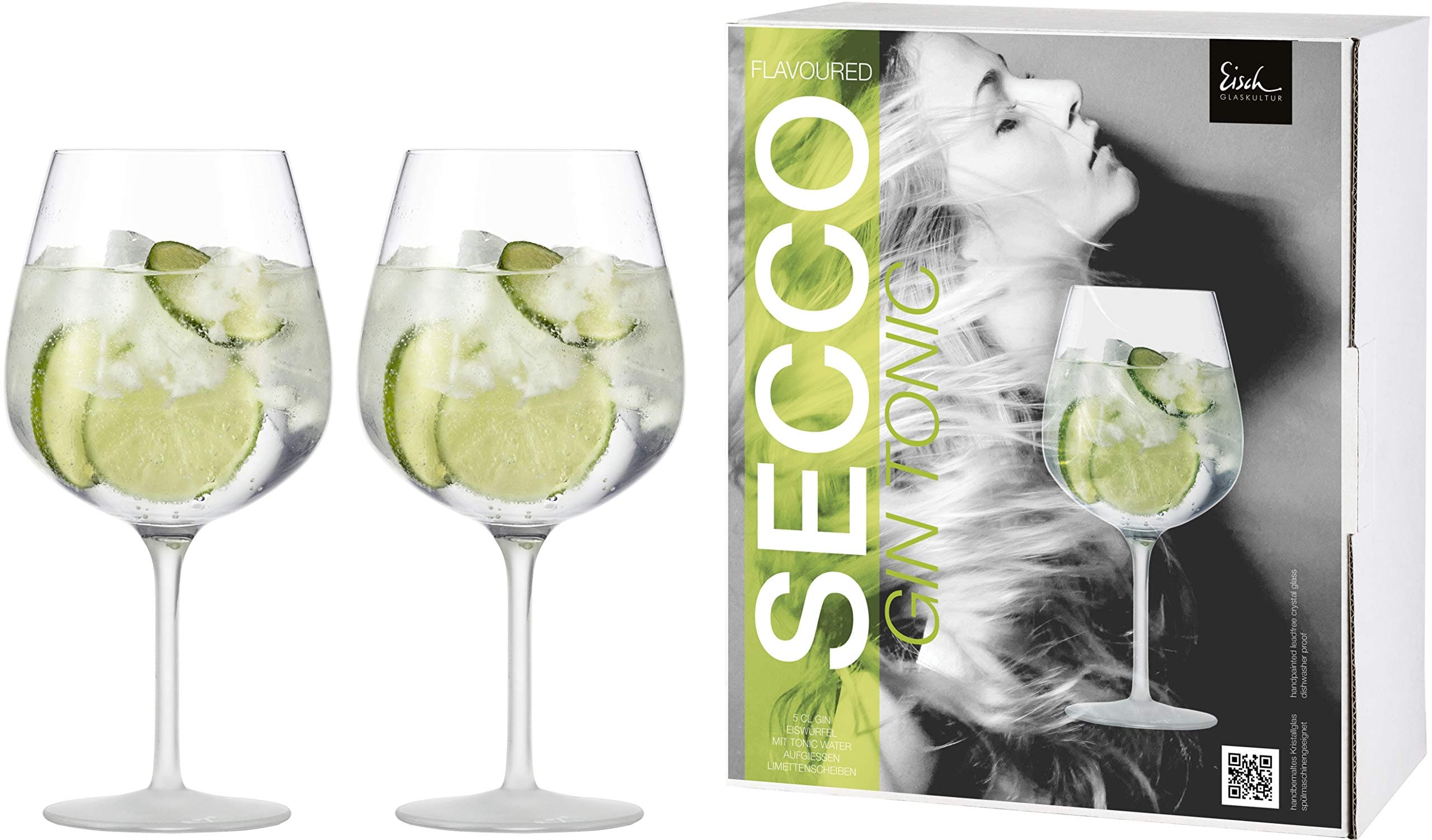 EISCHGin Tonic Secco Flavoured Satin Matt Set of 2 in Gift Box