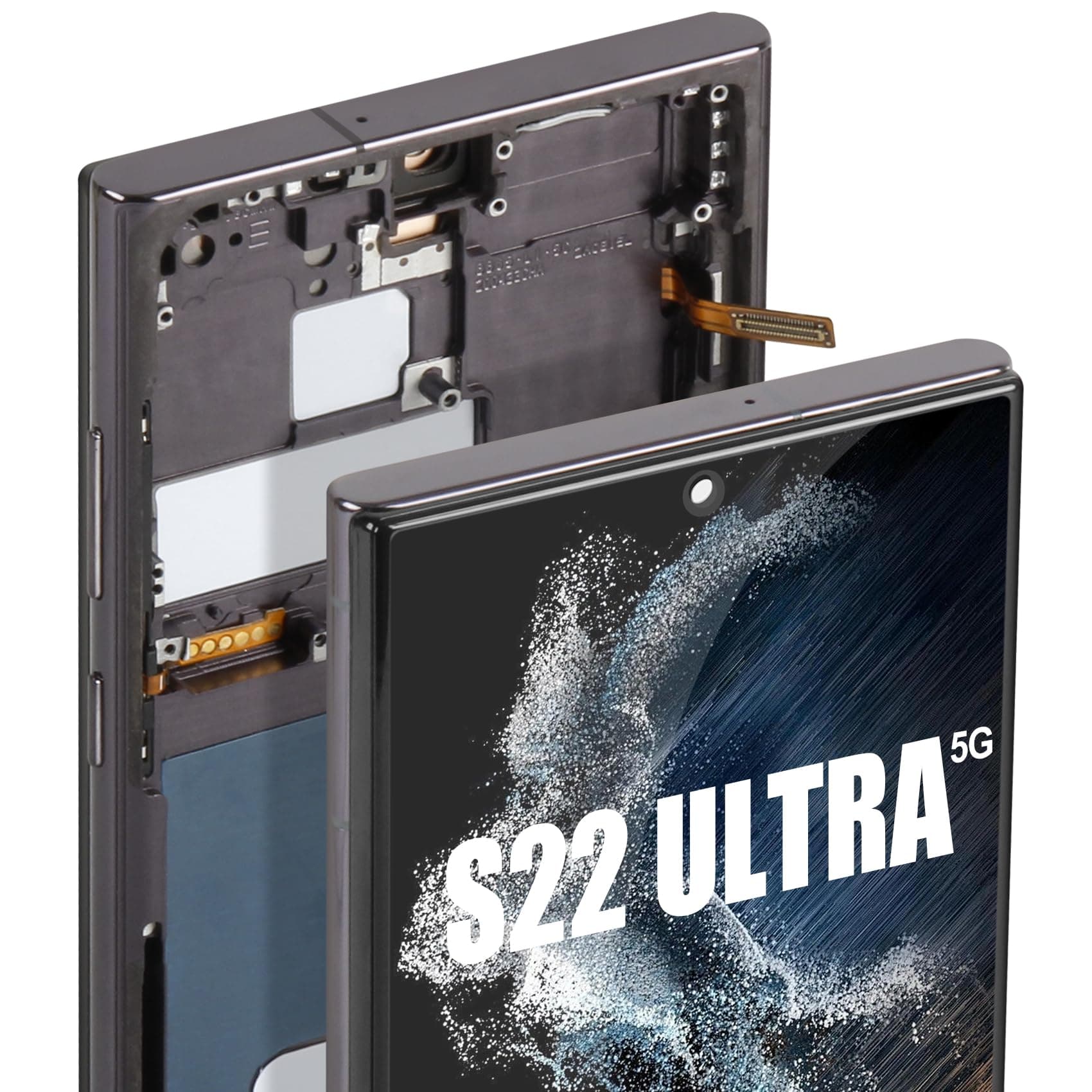 ARSSLY for Samsung Galaxy S22 Ultra 5G Screen Replacement for Samsung S22 Ultra LCD Display Digitizer SM-S908B SM-S908U Touch Screen Assembly Repair Parts(Black with Frame,Not Support Fingerprint)