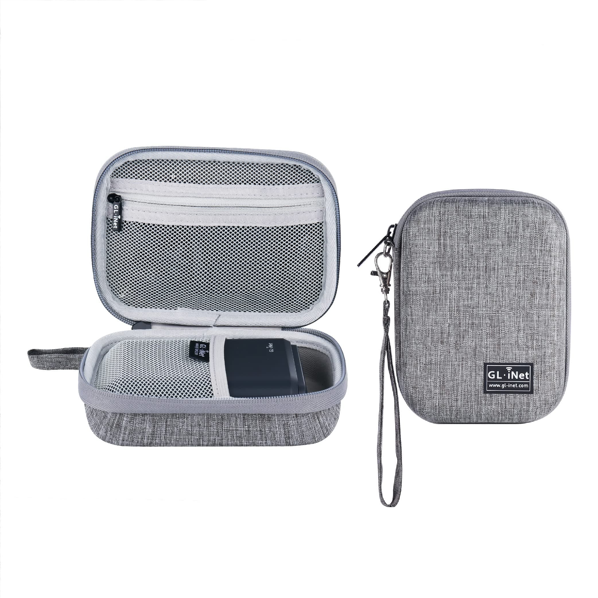 GL.iNet Gadget Organizer Case for Travel Routers GL-AXT1800/ GL-MT3000/ GL-SFT1200/ GL-E750, Chargers, Cables, and Accessories, Sturdy & Durable Pouch, Hand-carry EVA bag, Anti-shock, Water Resistant