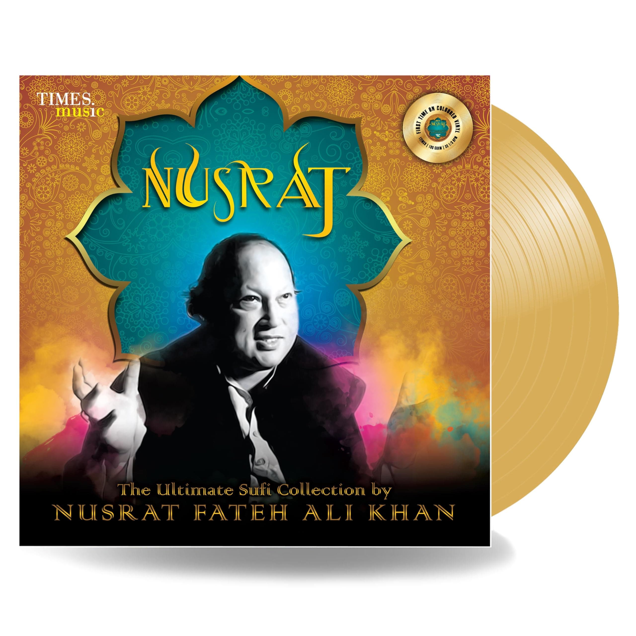 THE ULTIMATE SUFI COLLECTION BY NUSRAT FATEH ALI KHAN (GOLD COLOURED LP )