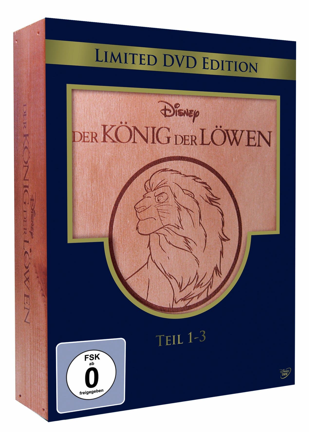 DVD * Knig der Lwen Limited Edition DVD Box mit 1 bis 3 (Holz)