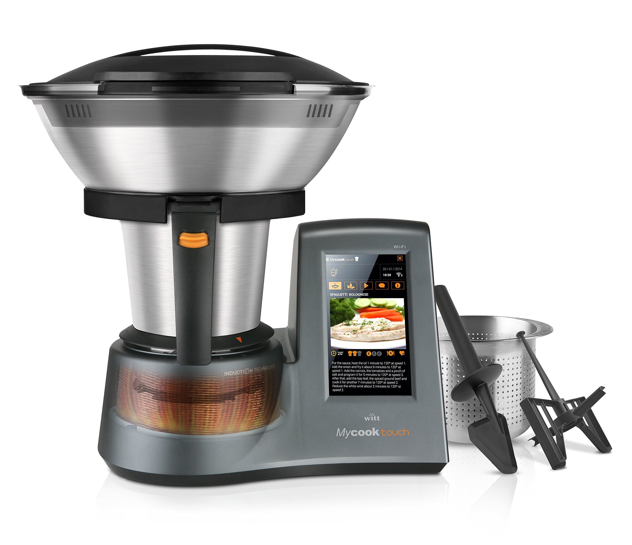 Witt Cook Touch Electric Cooker, Stainless Steel, 1600 W, 2 liters [Energy Class A]