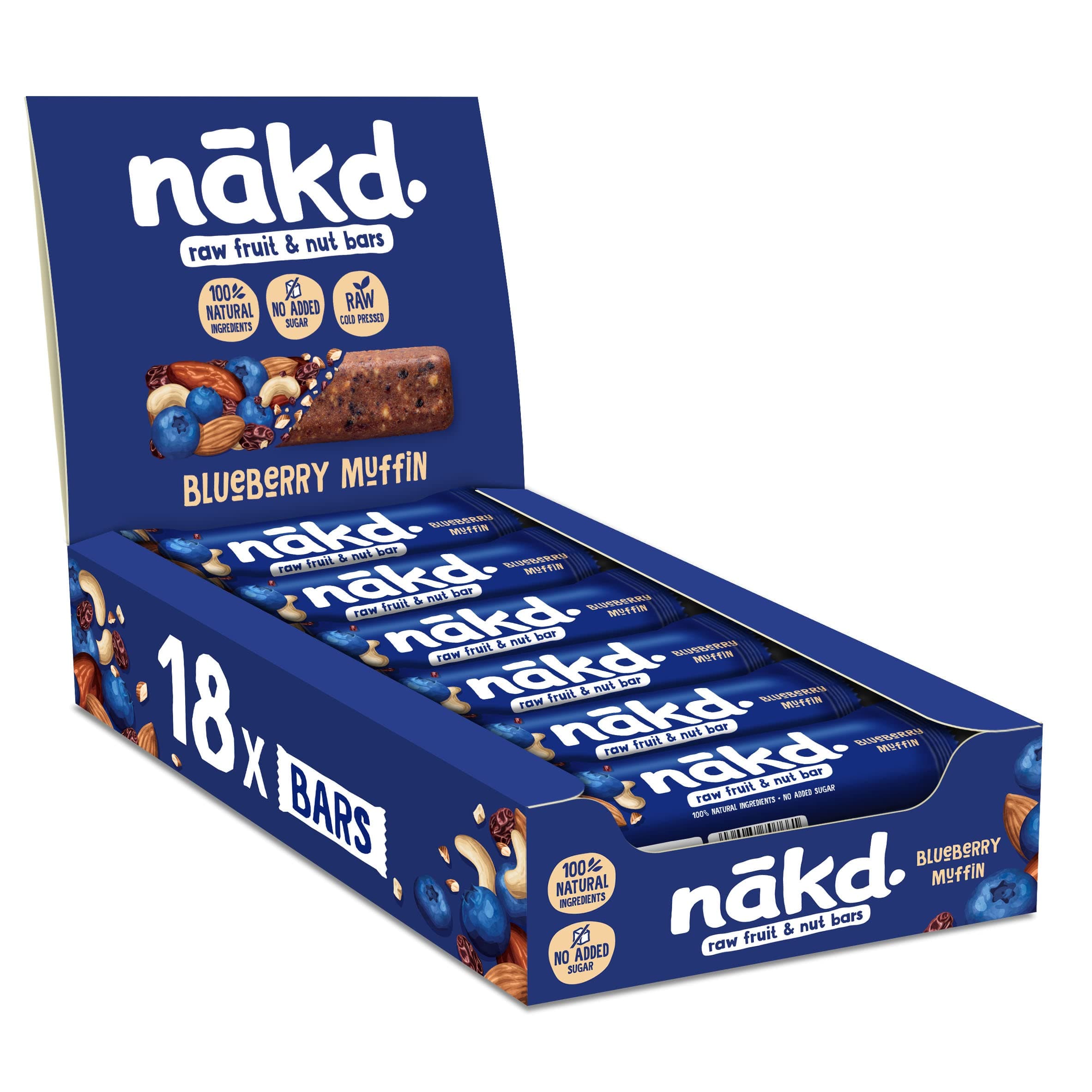 Nakd Blueberry Muffin 18 x 35g