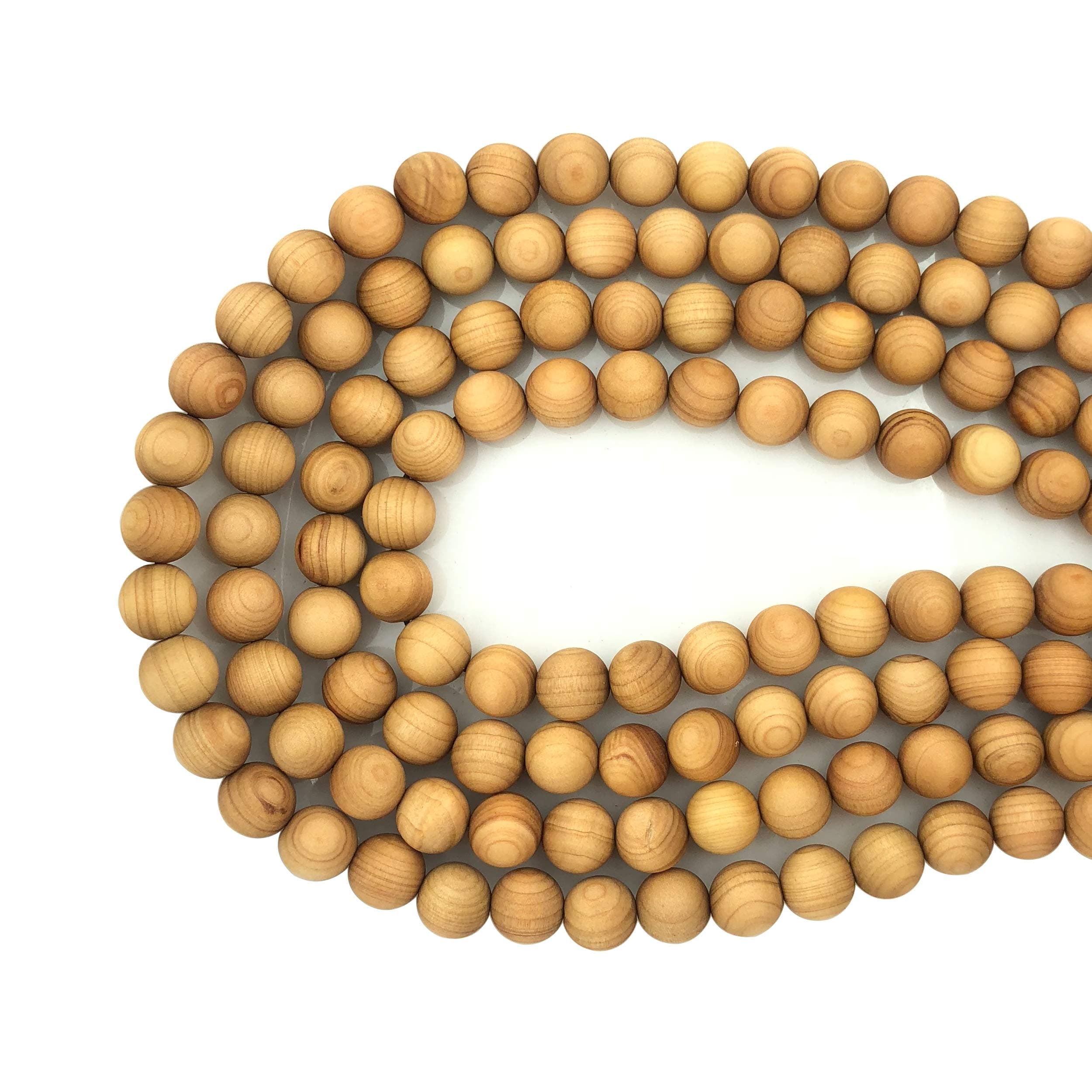 CarpenterC 200pcs 8mm Gorgeous Natural Round Polished Rosewood Loose Beads for Jewelry Making DIY Handmade Crafts