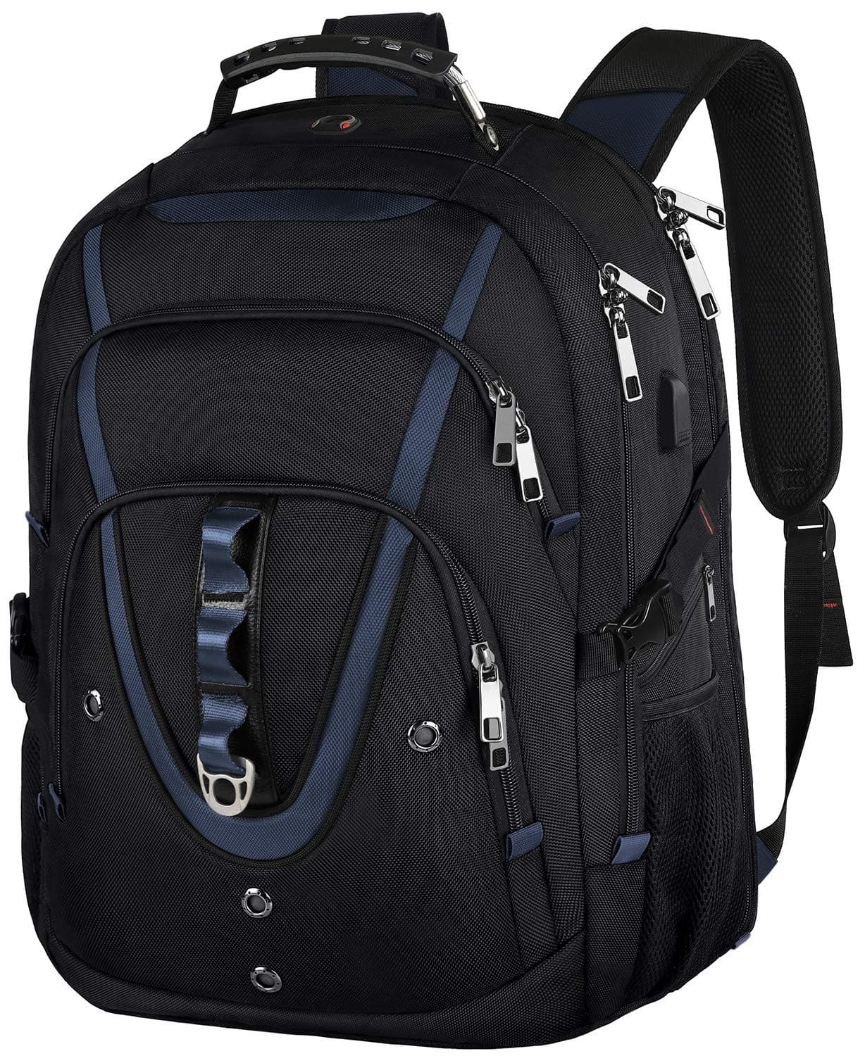 Mogplof 18.4 Laptop Backpack Men Women, 55L Extra Large Laptops Backpack with USB Charger Port,TSA Friendly Flight Approved and RFID Anti-theft Pocket,Water Resistant Suiltable for Traveling&Business