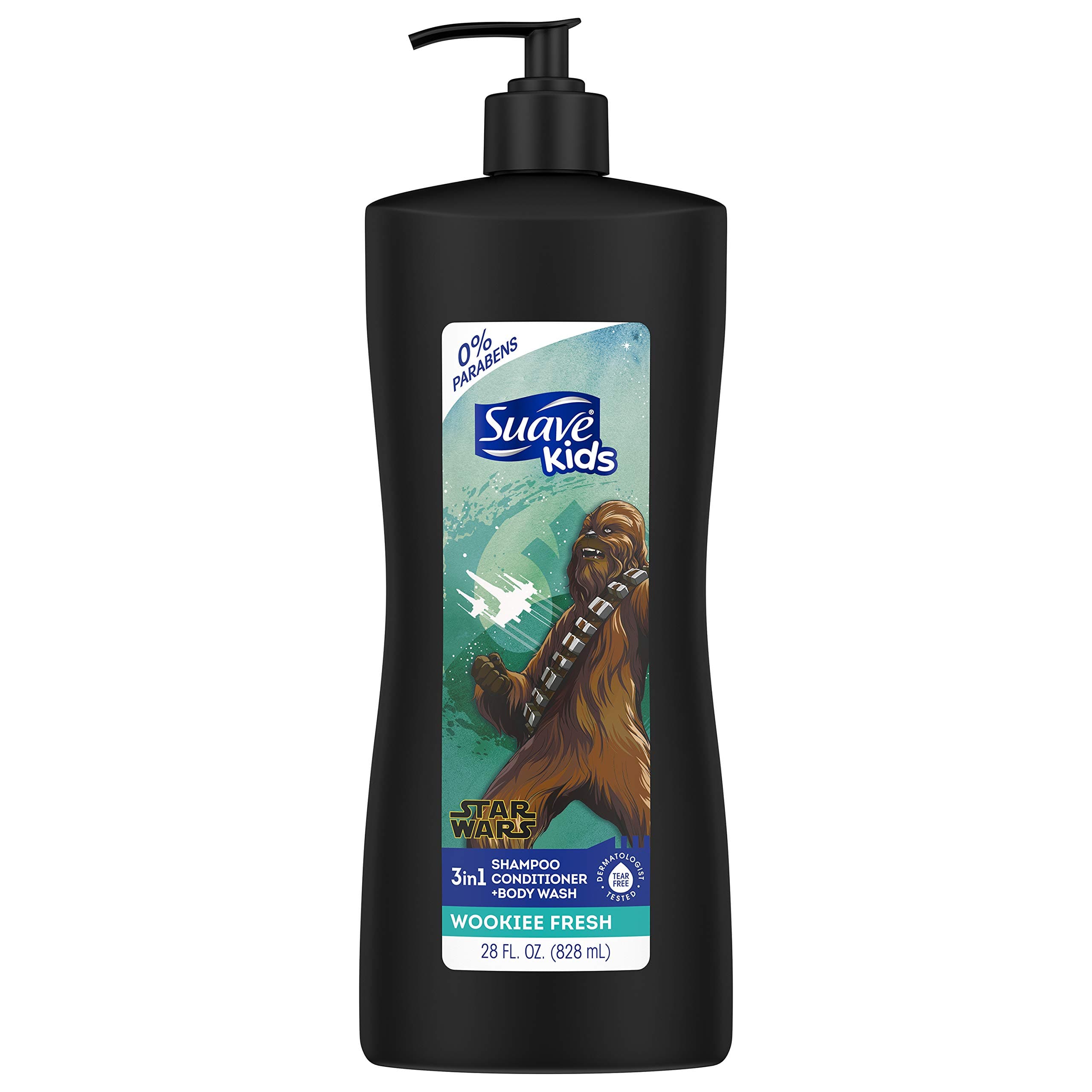 Suave Kids 3 in 1 Shampoo Conditioner Body Wash Wookiee Fresh 28 oz