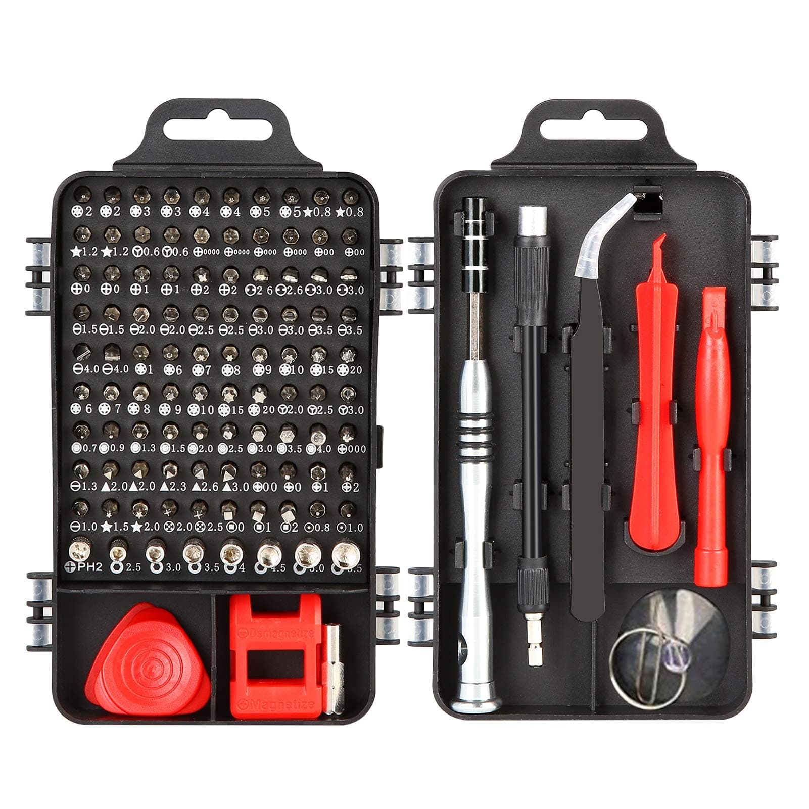 Precision Screwdriver Set, 110 In 1, For Mobile Phone, Smartphone, Game Console, Tablet, Pc And Other Electronic Equipment, Black