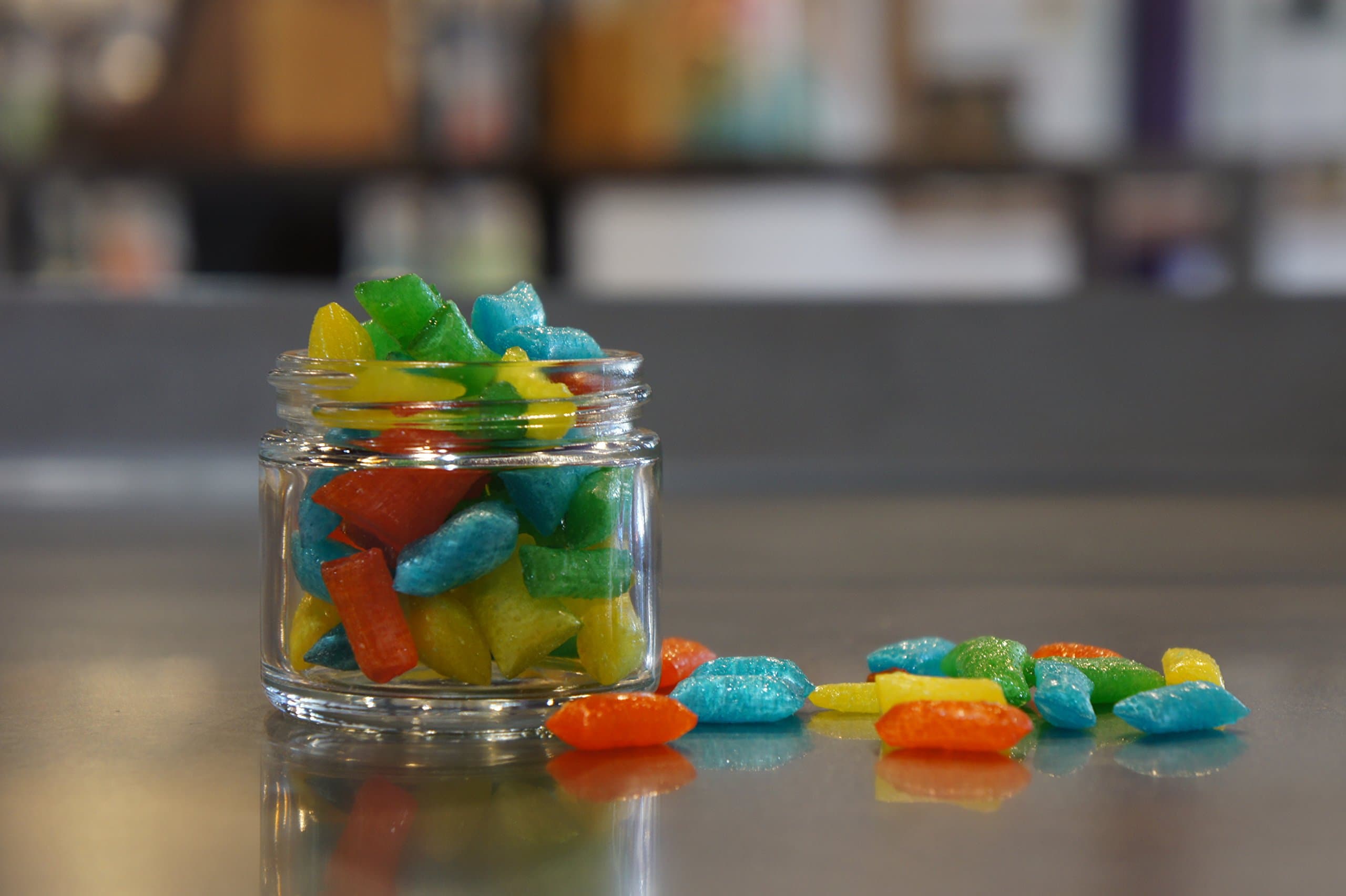 Handmade Old-fashioned Sour Fruit Flavor Hard Candy (2oz Small Jar)