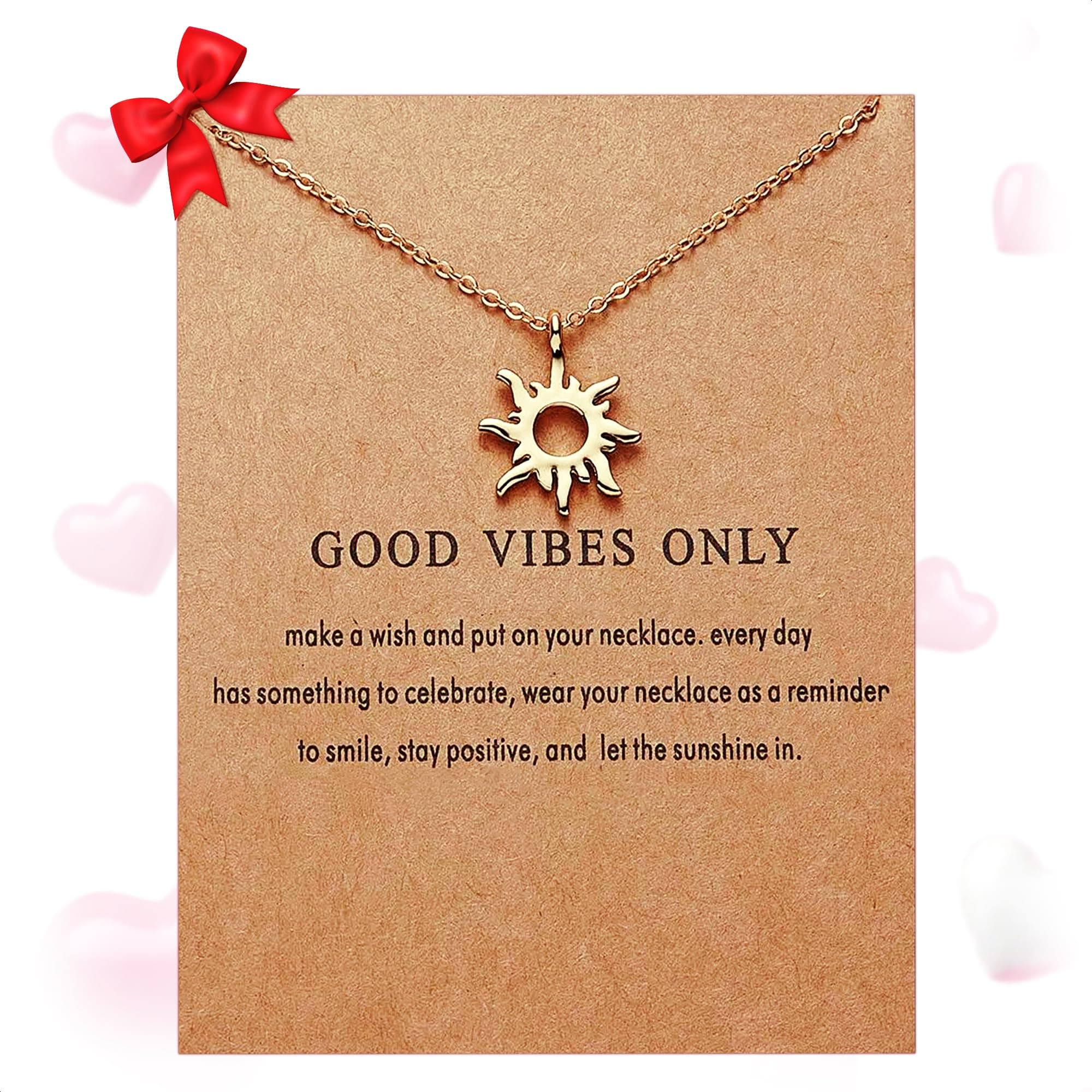 Gold Sun Necklace, Silver Sun Necklace – Gold Feather Jewelry Gift for Mothers Day & Easter | Elegant, Durable & Stylish Accessory for Daily Wear & Festive Occasions | Great as Gifts for Women & Teens