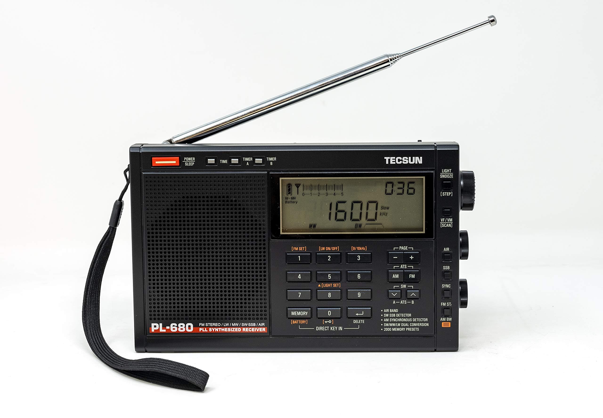 Tecsun PL-680 Portable World Band Receiver with AM/FM/SSB Modes and VHF Airband