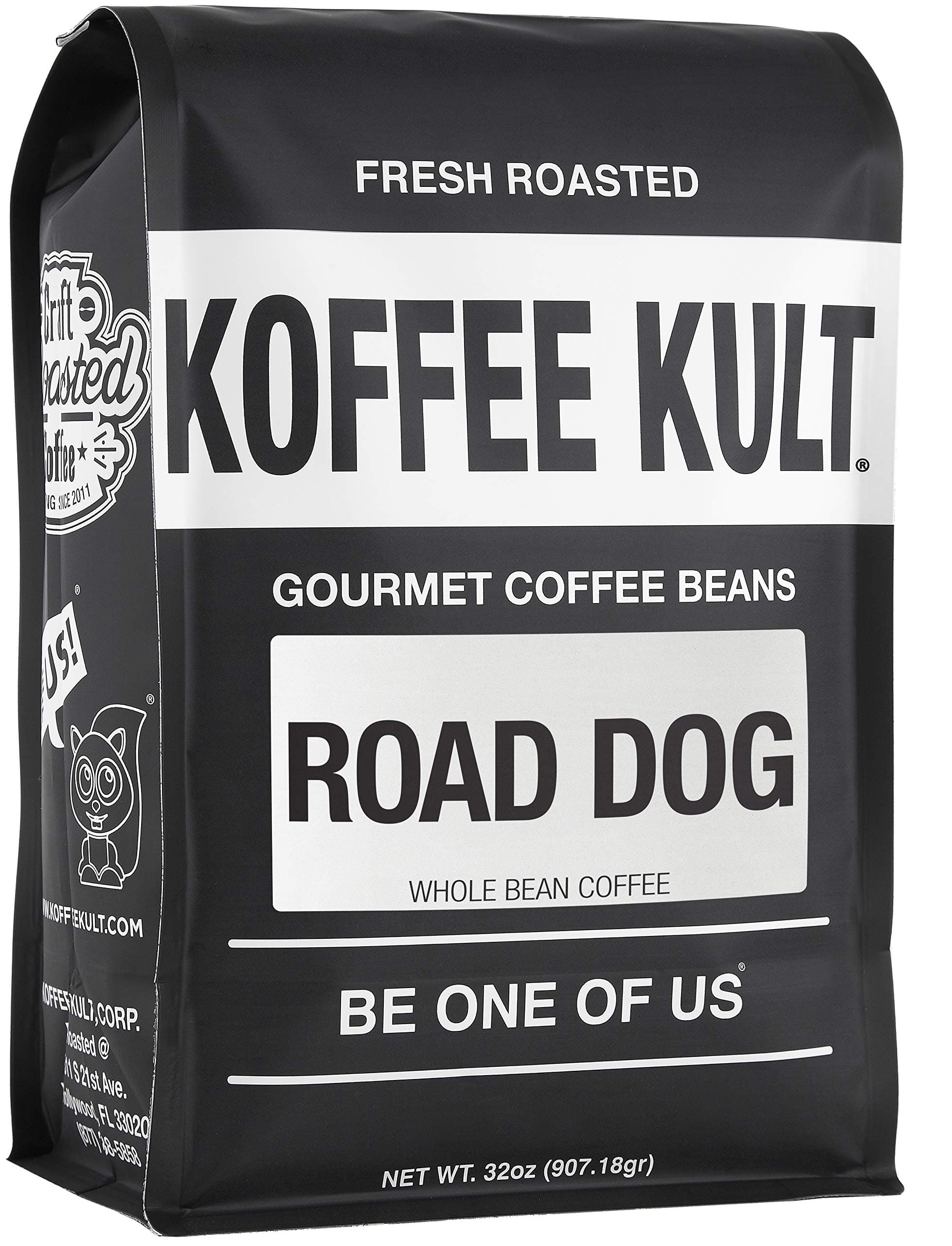 Koffee Kult Road Dog Dark Roast Coffee Beans (whole bean, 32oz)