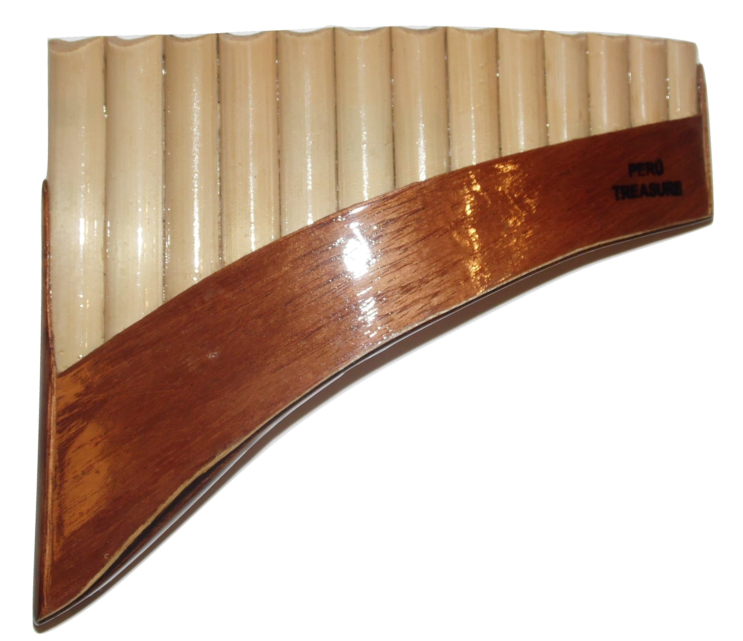 Pan Flute 13 Pipes Bamboo From Peru Item in USA Case Included
