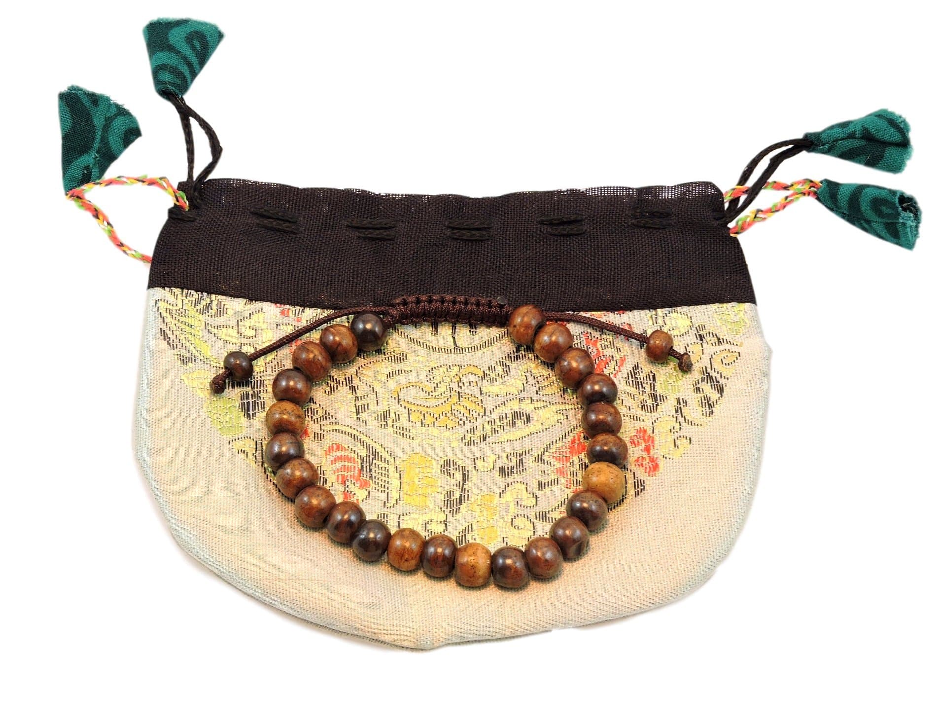 Dark Yak Bone Wrist Mala/ Bracelet for Meditation BM-07