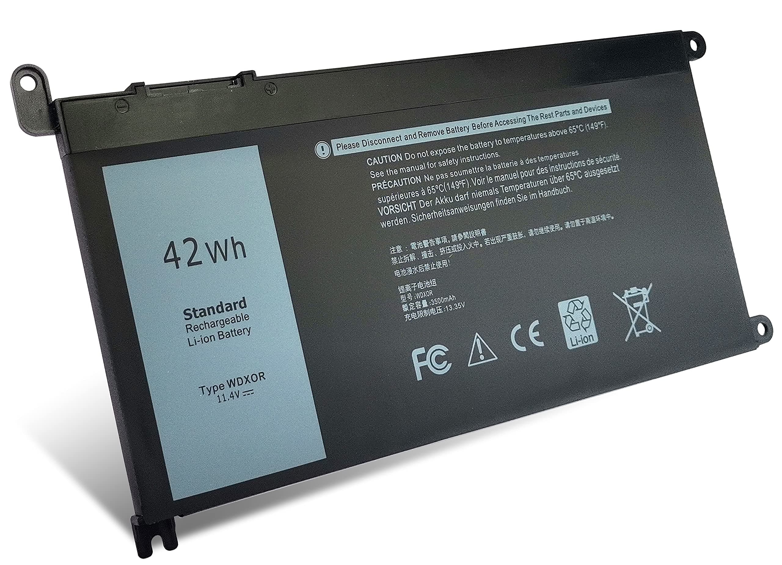 FLYTEN Wdx0r Battery for Dell Inspiron Laptop