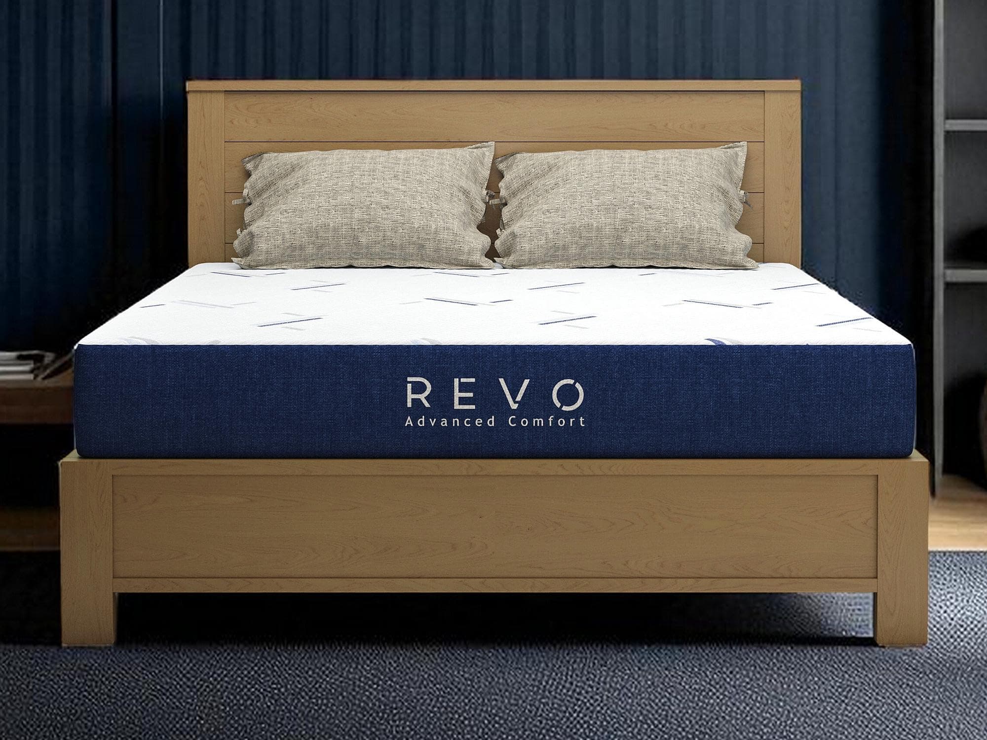 REVO SLEEP Gel Memory Foam Mattress, 8-Inch Full – Cooling Gel Foam Bed with Medium Support and Pressure Relief – Space-Saving Mattress for Guest or Teen Rooms