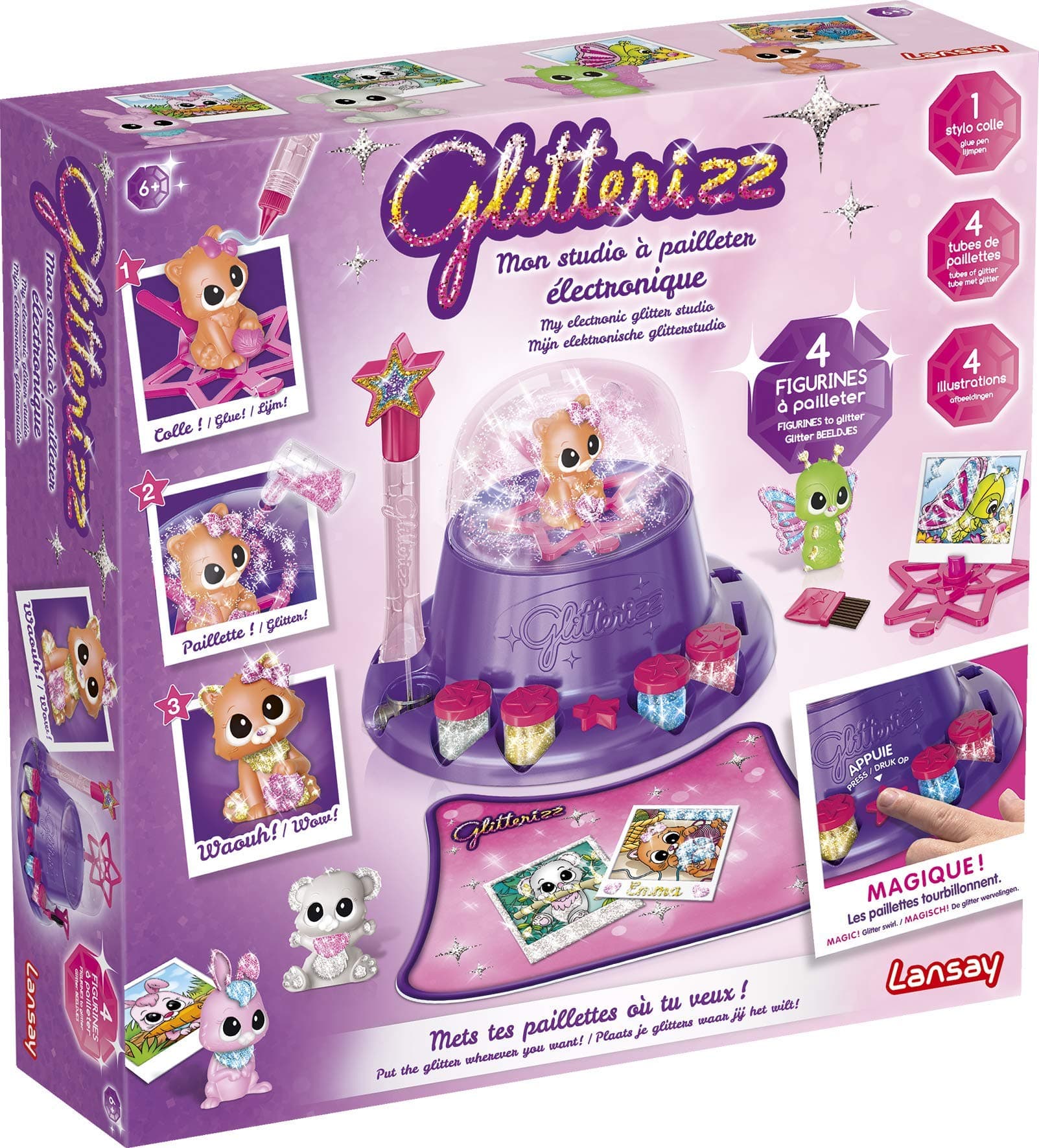 Lansay GLITTERIZZ STUDIO 3D PAILLETTE